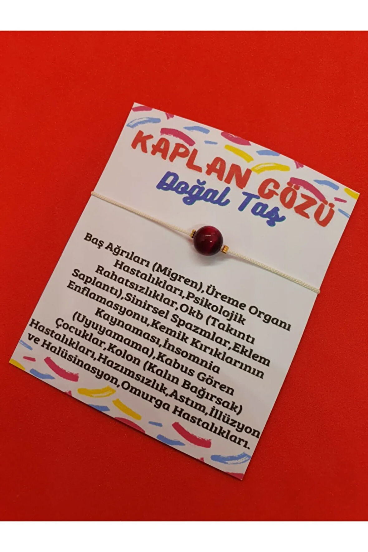 Sertifikalı Kaplan Gözü Doğal Taş Bileklik Ayarlamalı Bağlama Sistemi