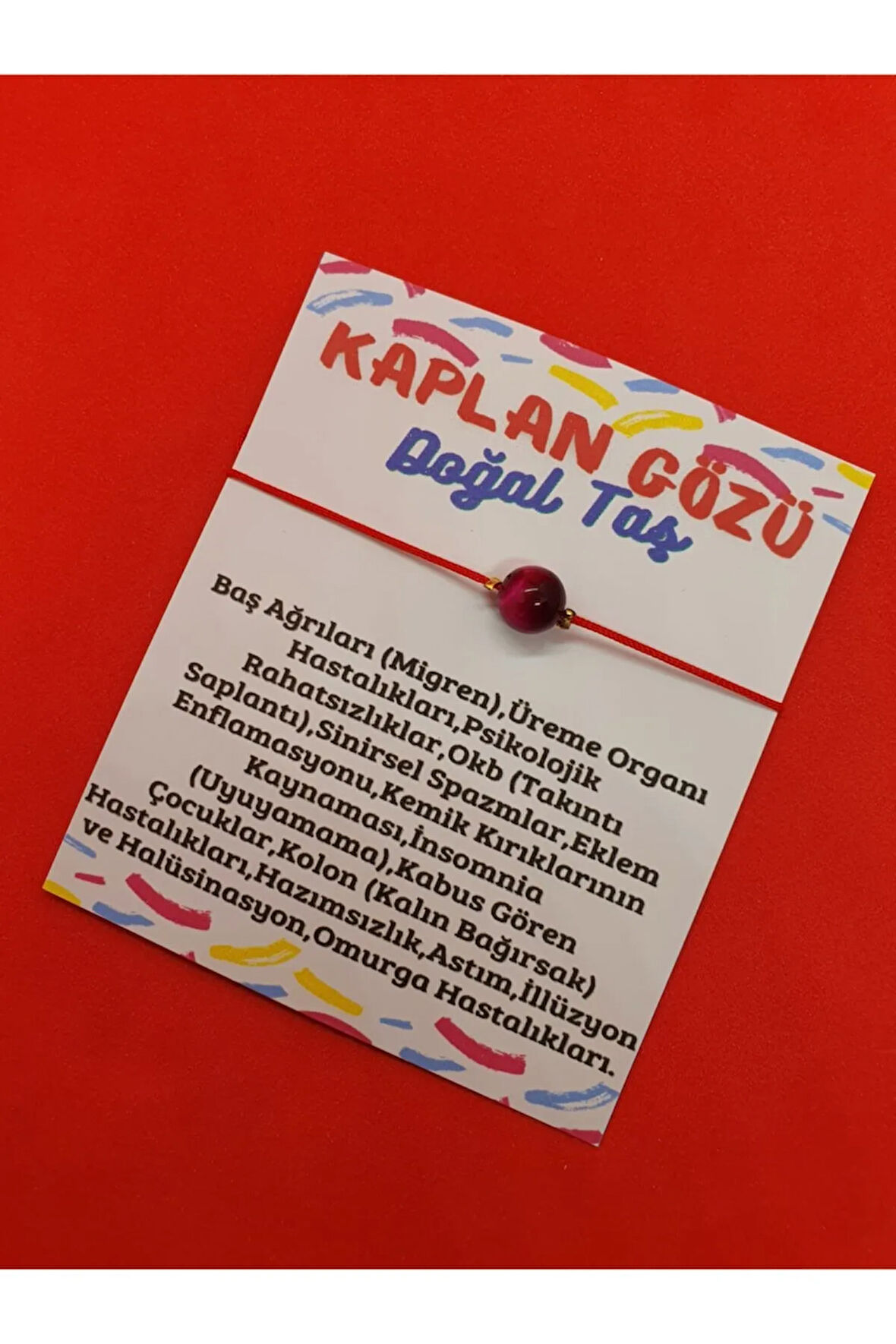 Sertifikalı Kaplan Gözü Doğal Taş Bileklik Ayarlamalı Bağlama Sistemi
