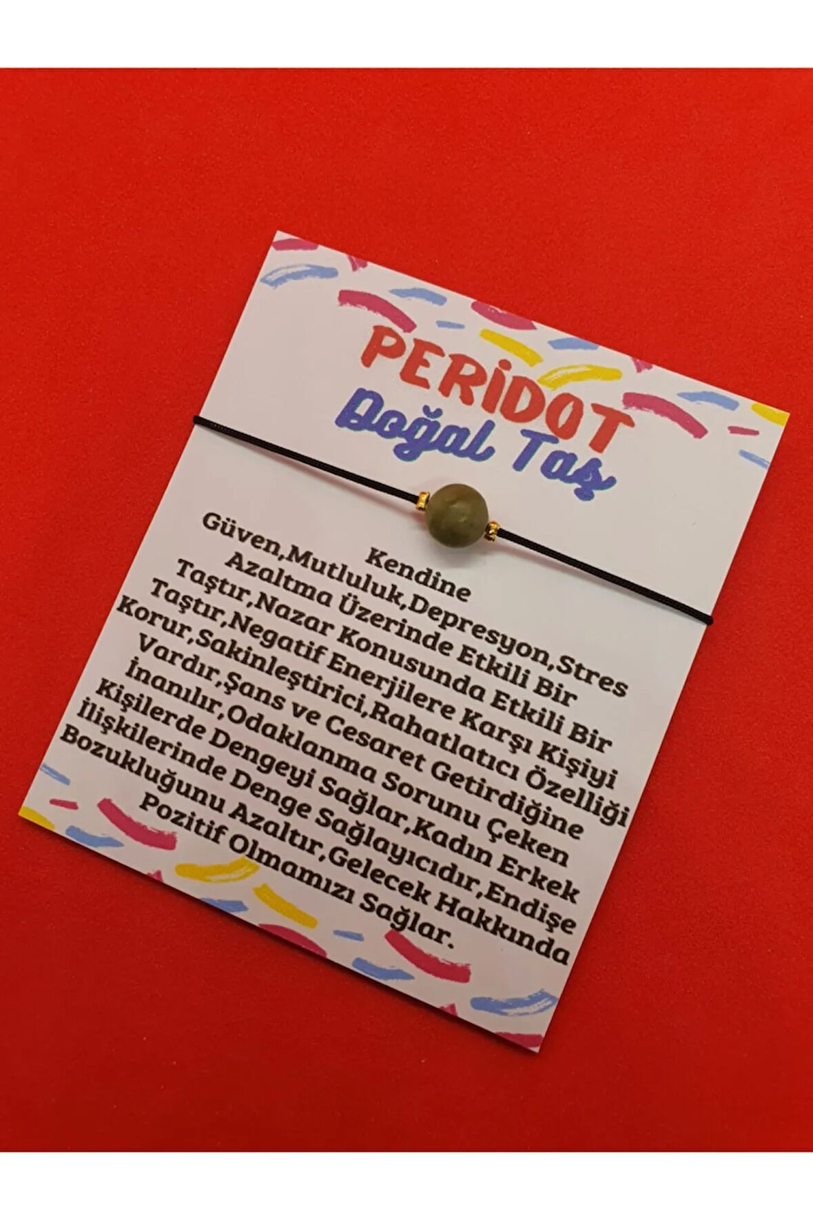 Sertifikalı Peridot Ayarlamalı Bağlama Sistemli Doğal Taş Bilekliksertifikalı