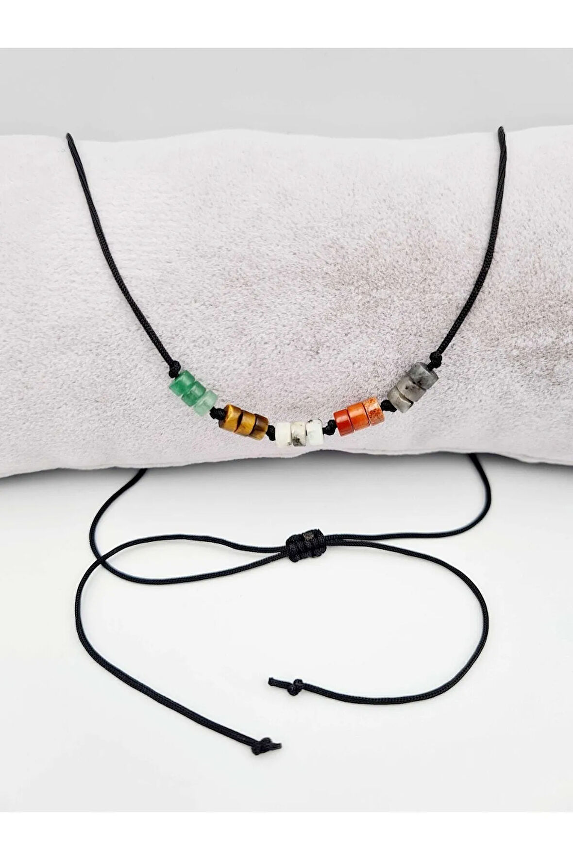 Sertifikalı Orijinal Doğal Taş Kolye Tasarım Aventurin Kaplan Gözü Aytaşı Jasper Labradorit