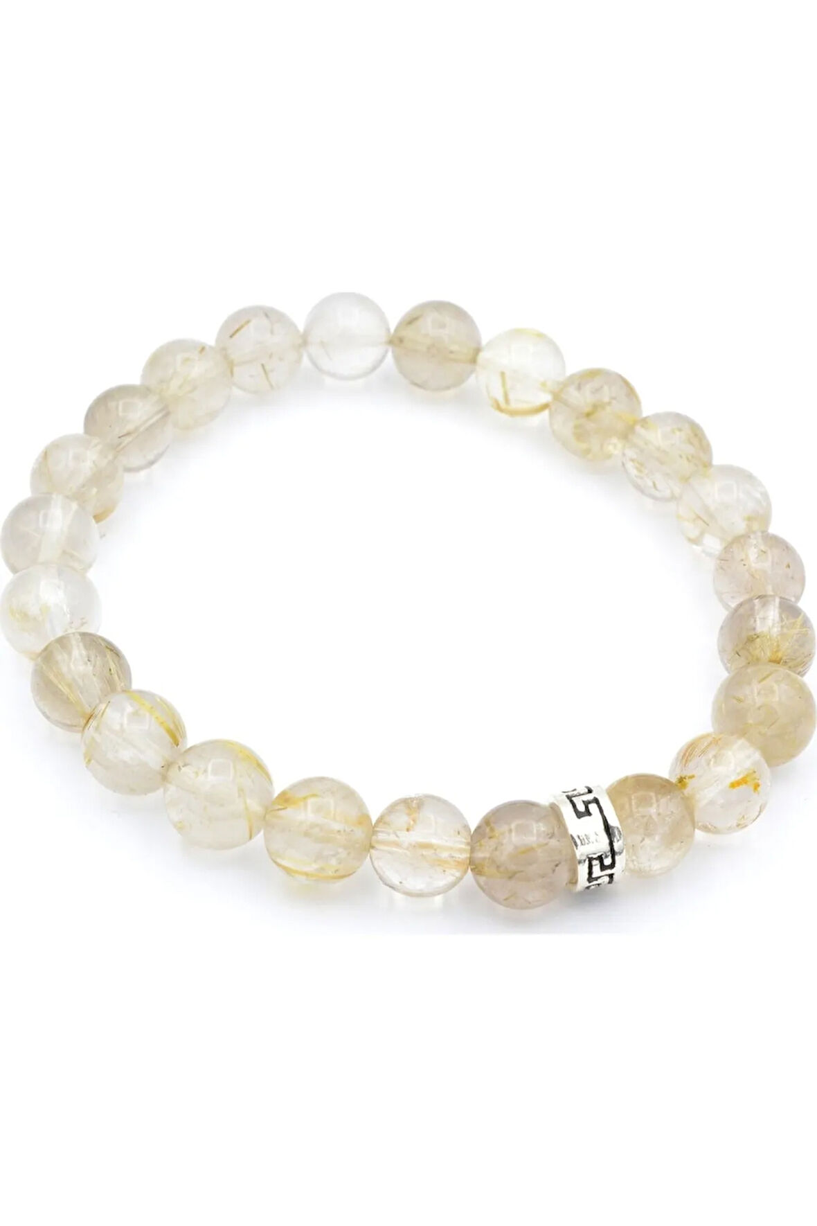 Sertifikalı Gold Rutil Kuvars Doğal Taş Bileklik