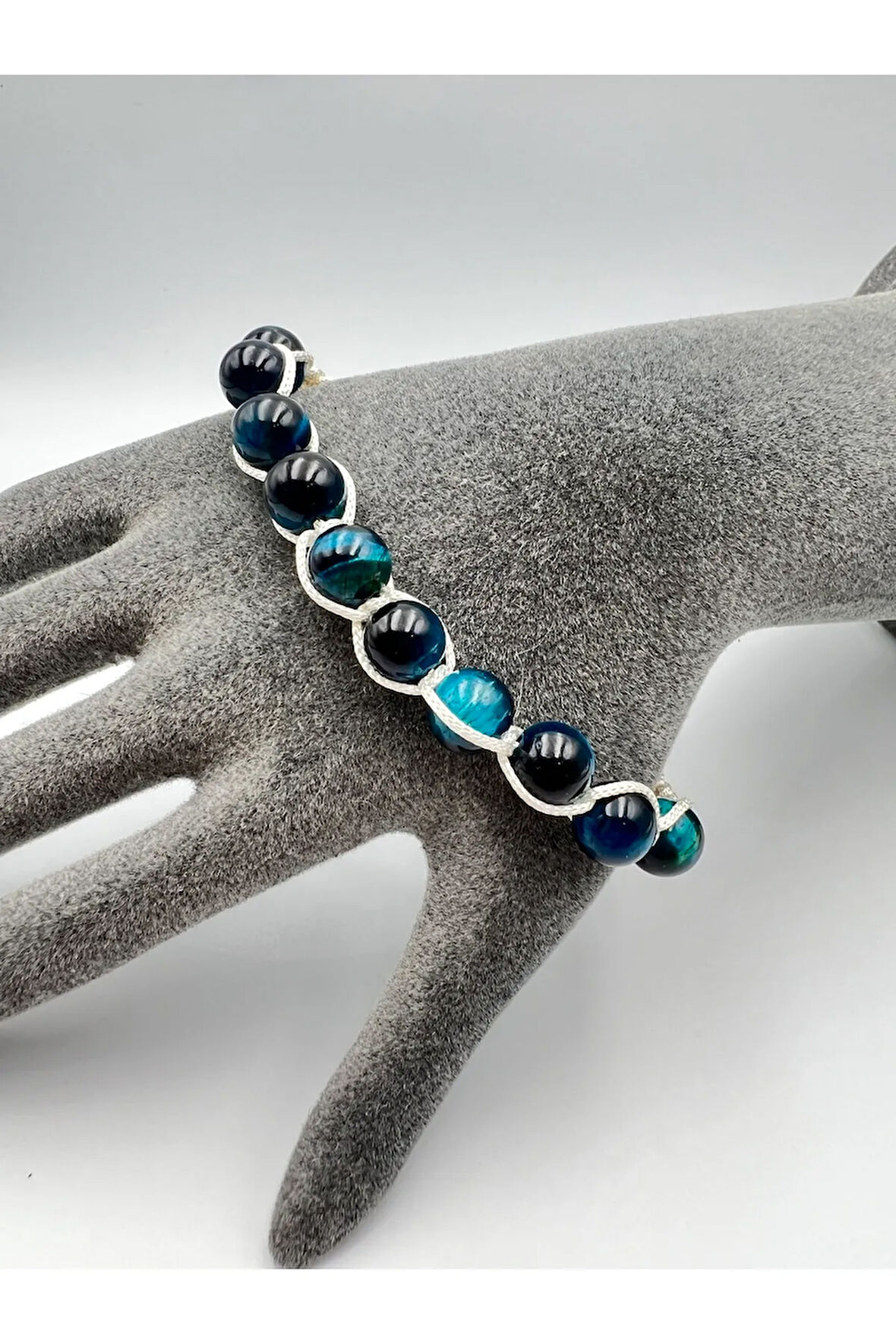 Sertifikalı Kaplan Gözü Doğal Taş Bileklik Aaa Kalite El Yapımı Özel Tasarım