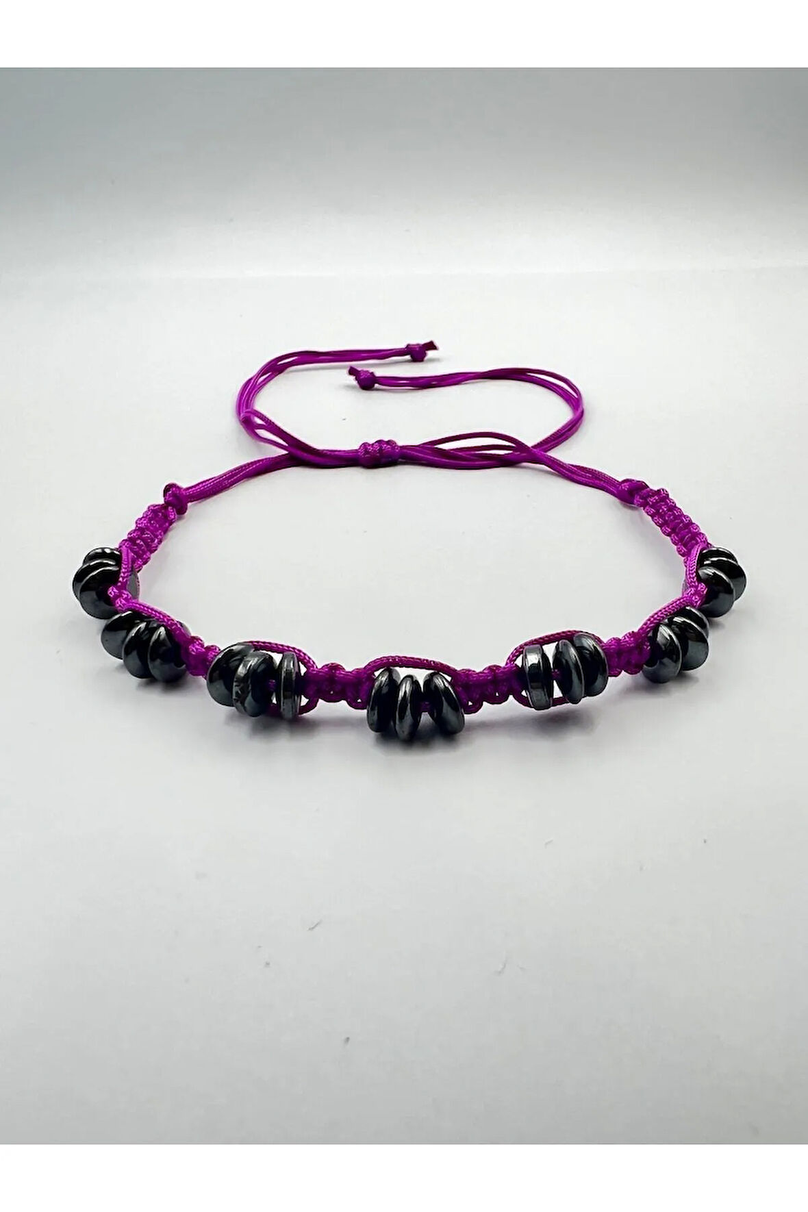 Sertifikalı Hematit Doğal Taş Tasarım Bileklik Aaa Kalite Hafıza Konsantrasyon Kıvrak Zeka