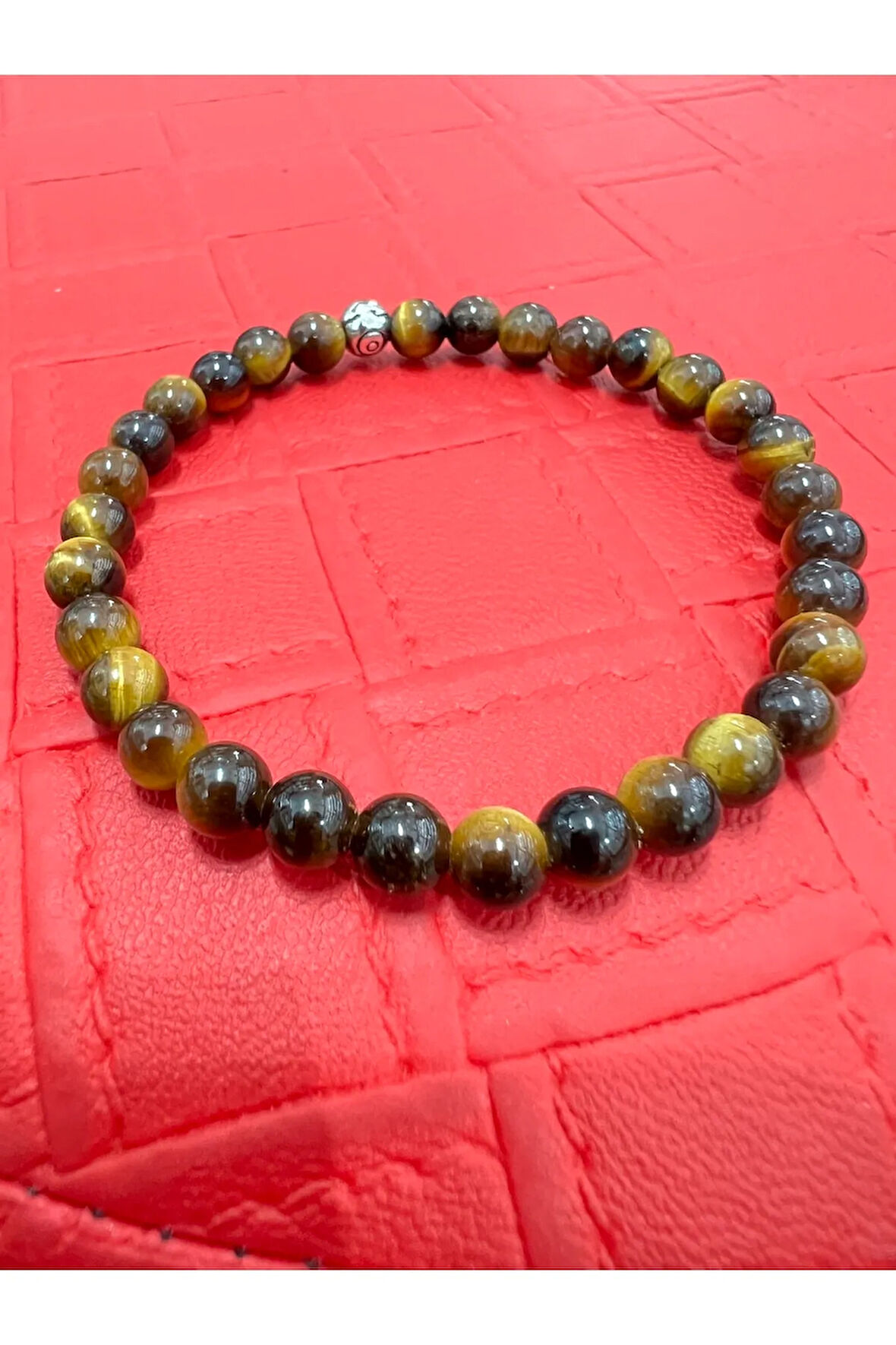 Sertifikalı Kaplan Gözü Doğal Taş Bileklik 6 Mm