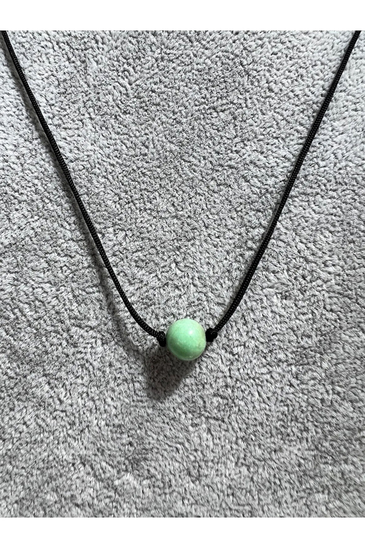 Sertifikalı Krizopras Doğal Taş Kolye Asansörlü Kilit Sistemi Sürpriz