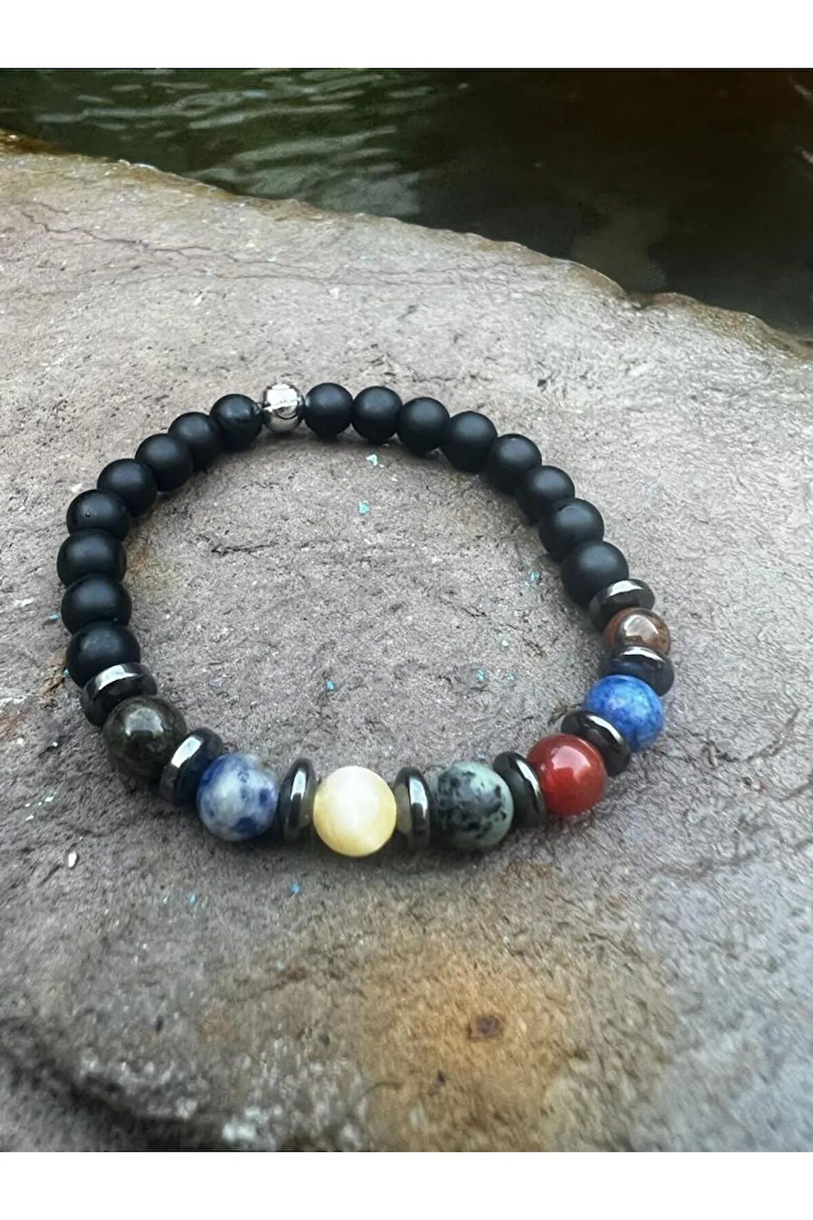 Sertifikalı Öğrenci Başarı Bilekliği Doğal Taş Özel Kodlama Sürpriz Hediyeli Doğal Taş