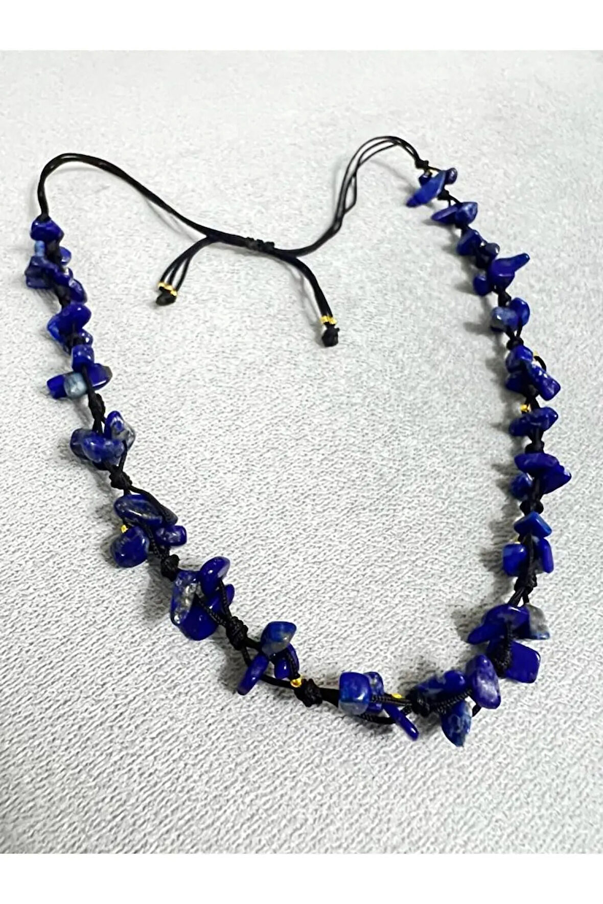 Sertifikalı Lapis Lazuli Doğal Taş Tasarım Kolye