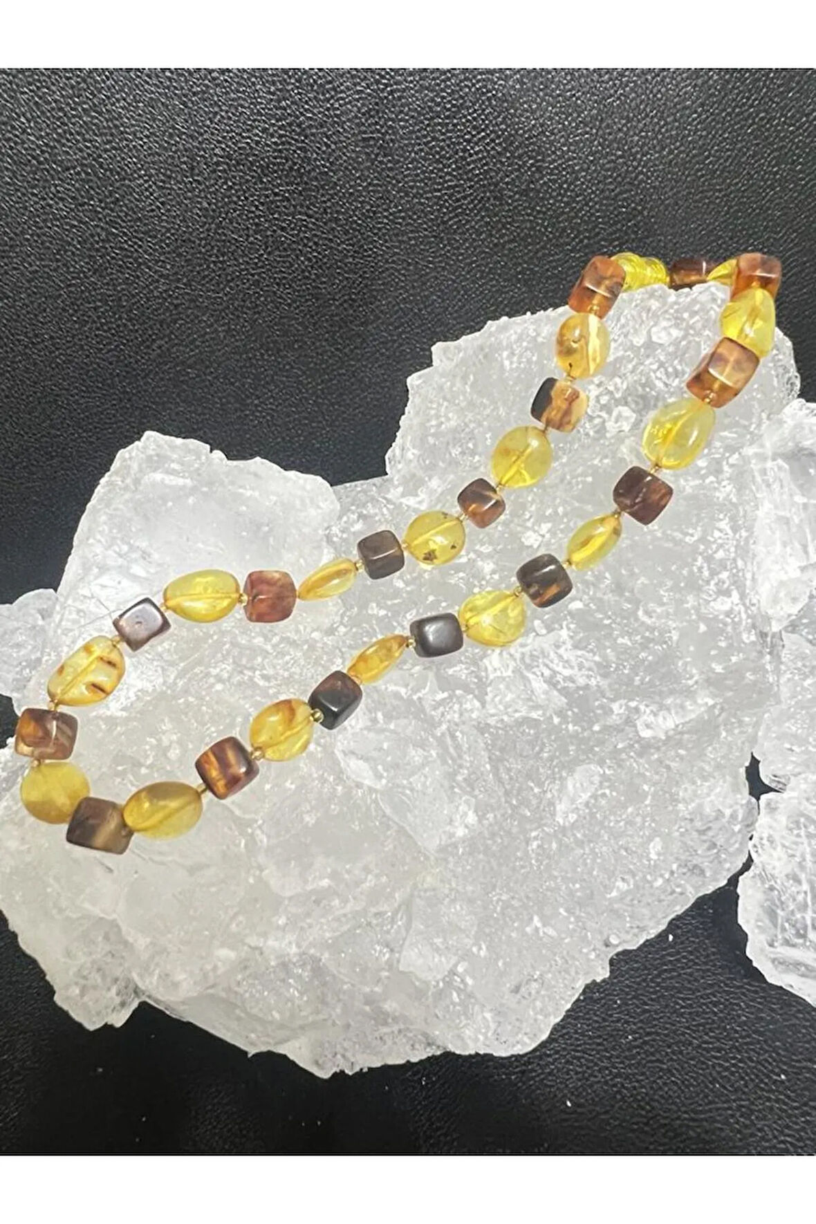 Sertifikalı Orijinal Kehribar Bebek Kolyesi AAA Kalite Sürpriz Hediyeli