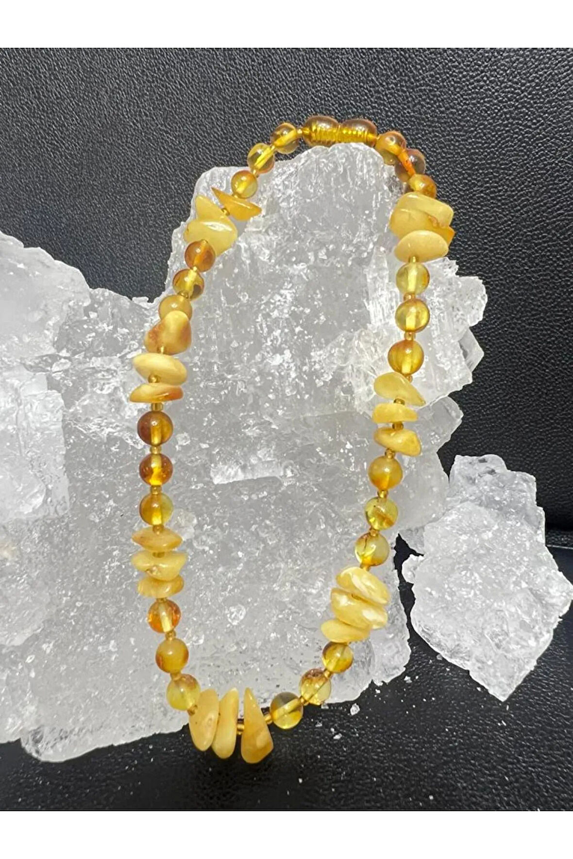 Sertifikalı Orijinal Kehribar Bebek Kolyesi AAA Kalite Sürpriz Hediyeli