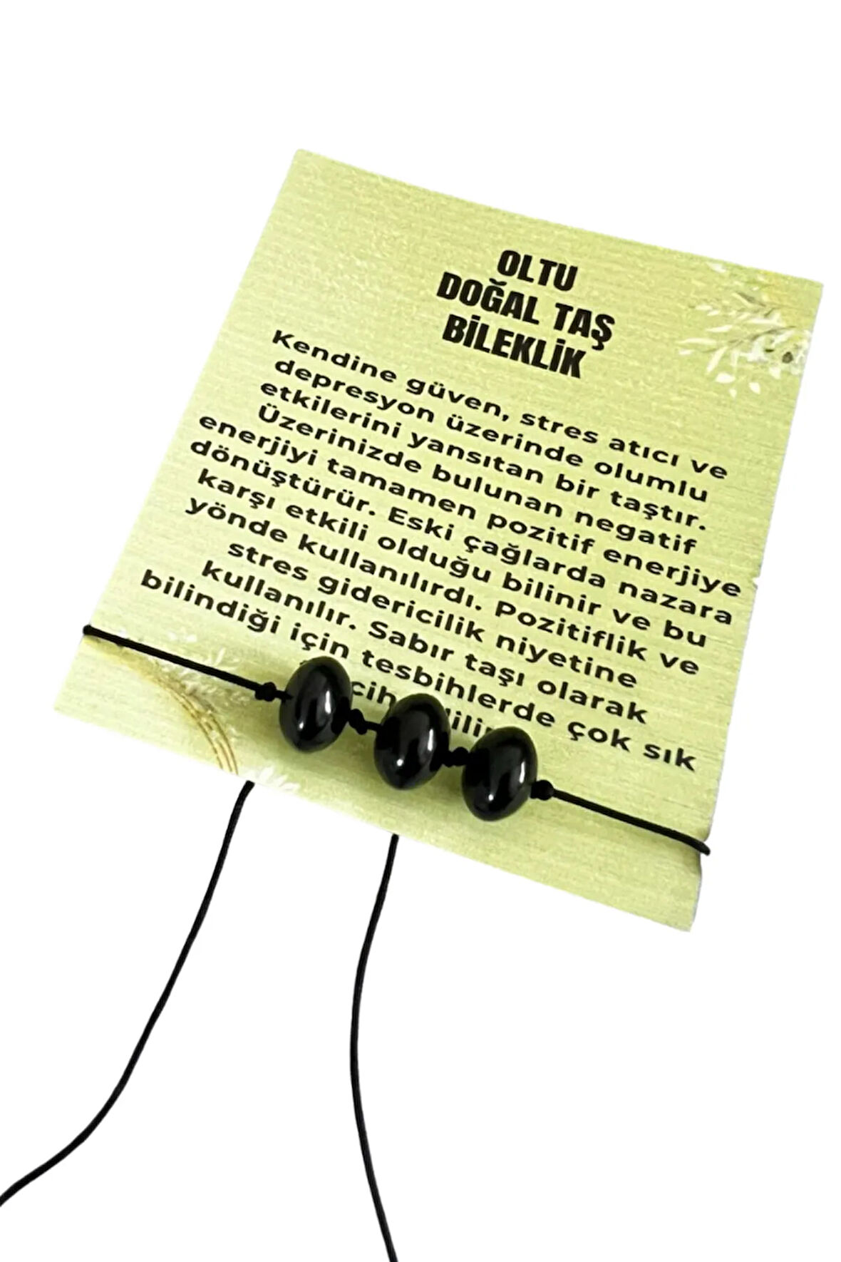 Sertifikalı Oltu Taşı Bileklik Asansörlü Kilit Sistemi Sürpriz Hediyeli