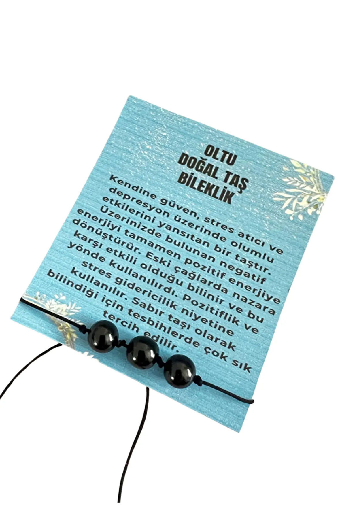 Sertifikalı Oltu Taşı Bileklik Asansörlü Kilit Sistemi Sürpriz Hediyeli