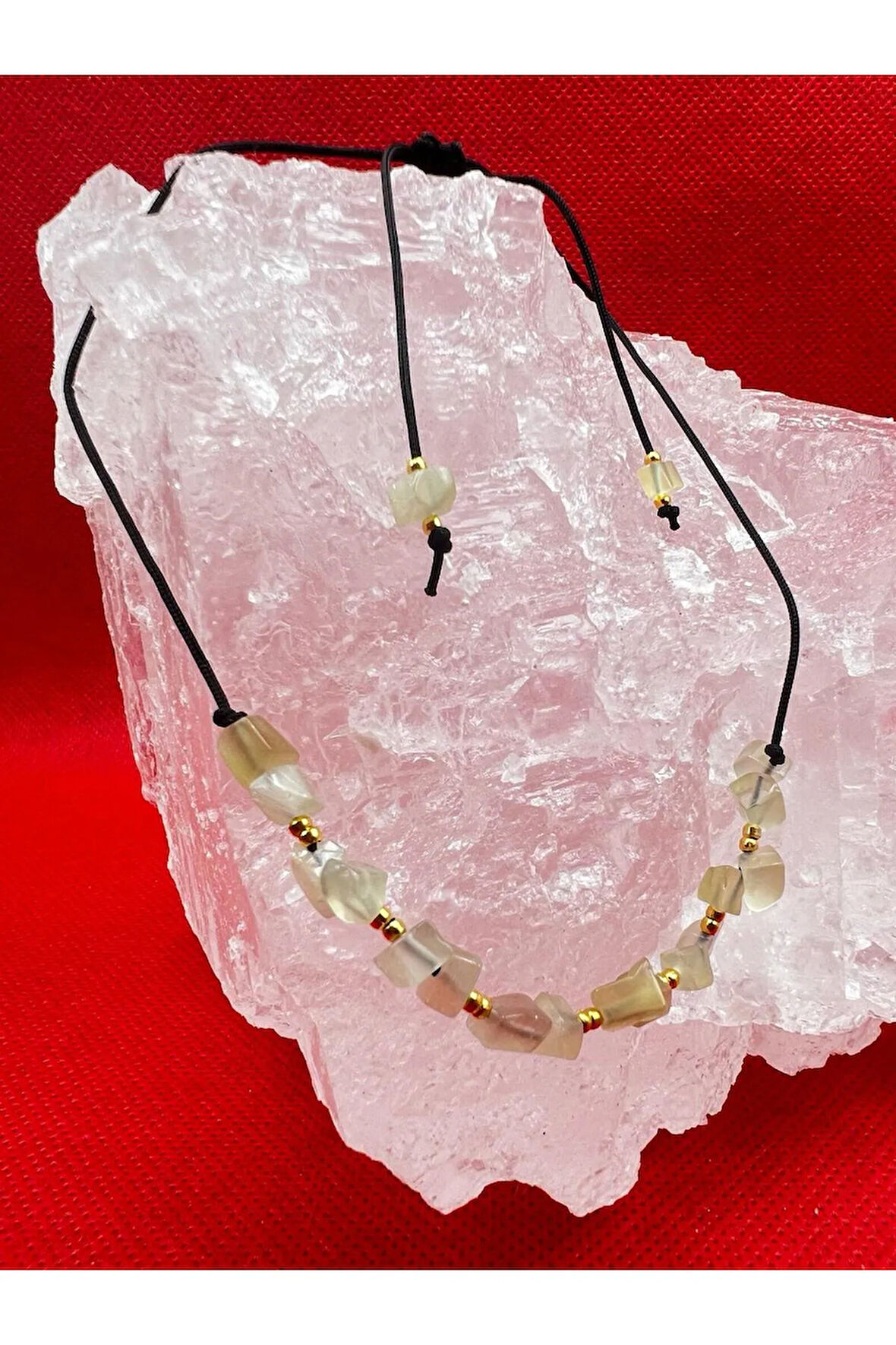 Sertifikalı Doğal Taş Kedi Gözü Tasarım Bileklik Handmade AAA Kalite