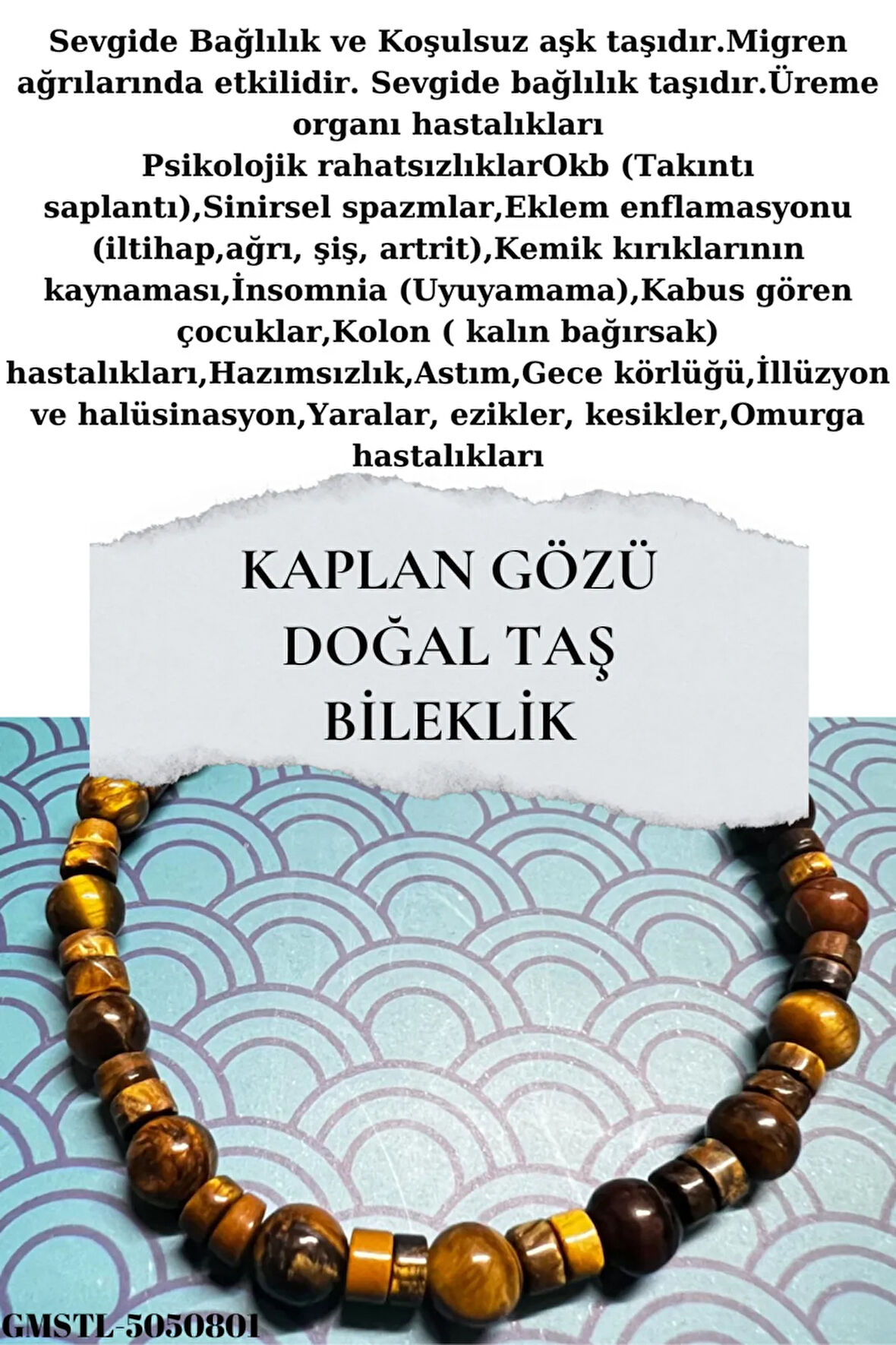 Sertifikalı Kaplan Gözü Taşı Bileklik Orijinal AAA Kalite Sürpriz Hediyeli