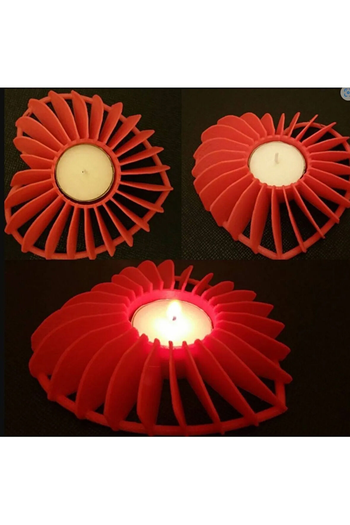 Sevgililer Günü Kalp Mumluk Hediye