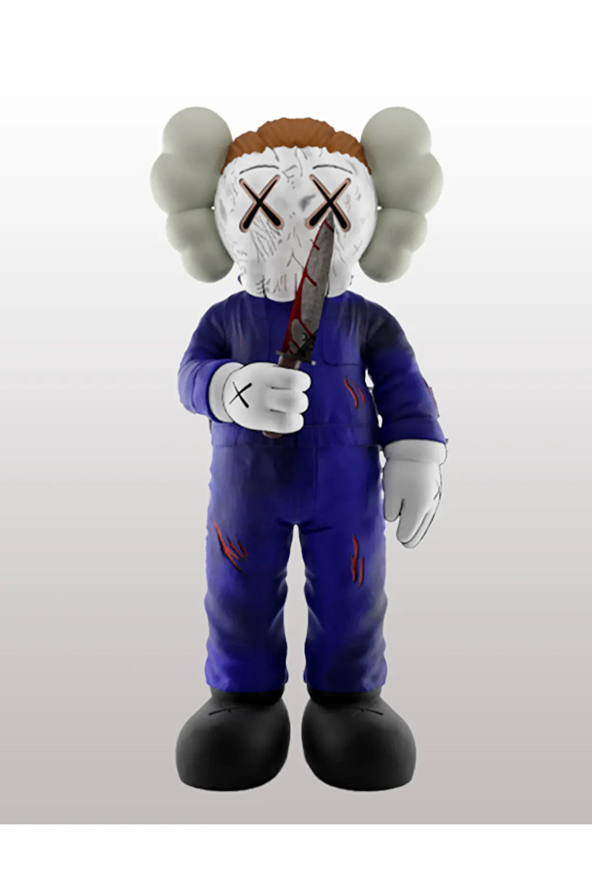 Kaws Michael Myers Figür Kaws Halloween Michael Myers Boyalı Figür Büyük Boy 20CM