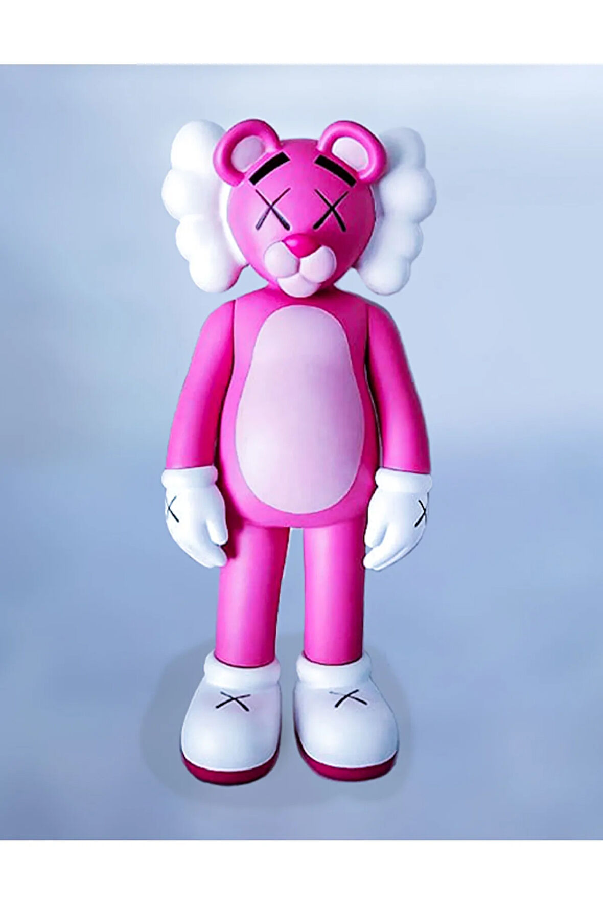 Kaws Pembe Panter Boyalı Figür Büyük Boy 20CM