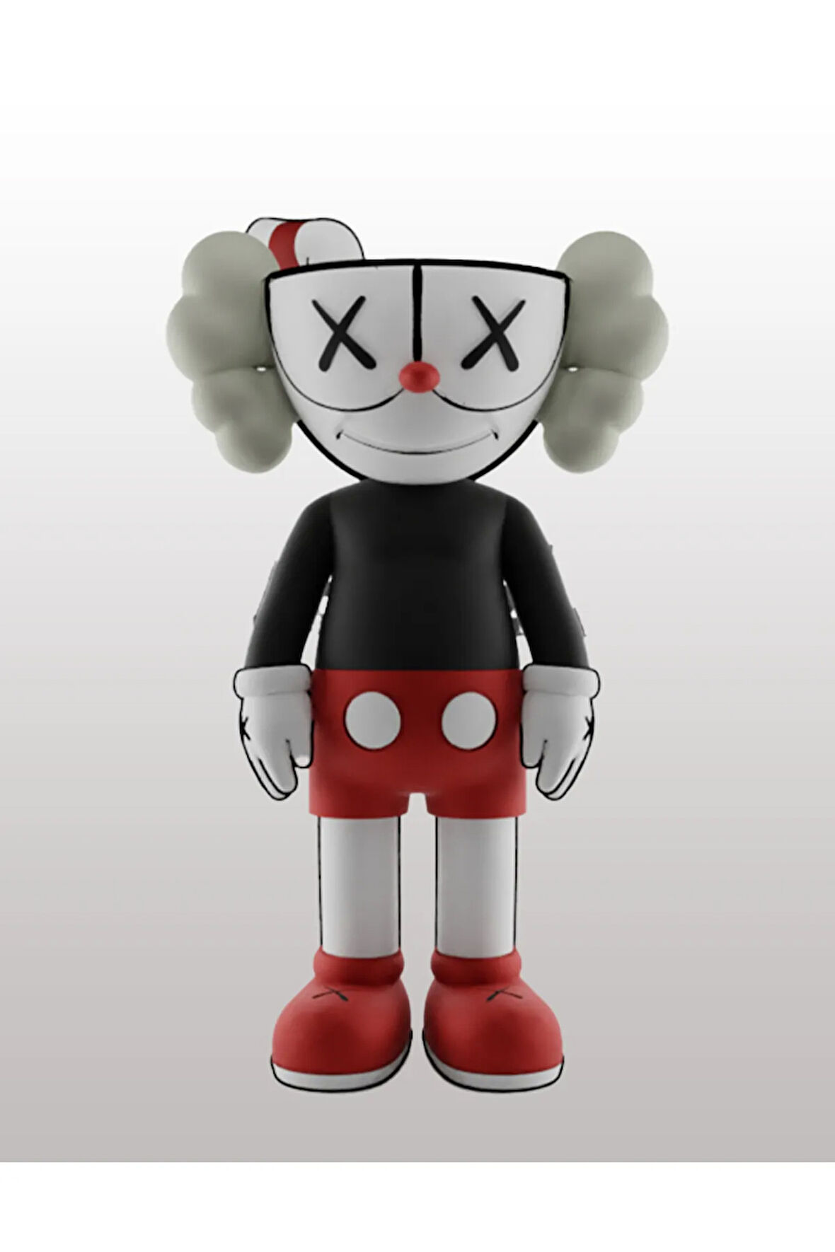 Kaws Palyaço Boyalı Figür Büyük Boy 20CM