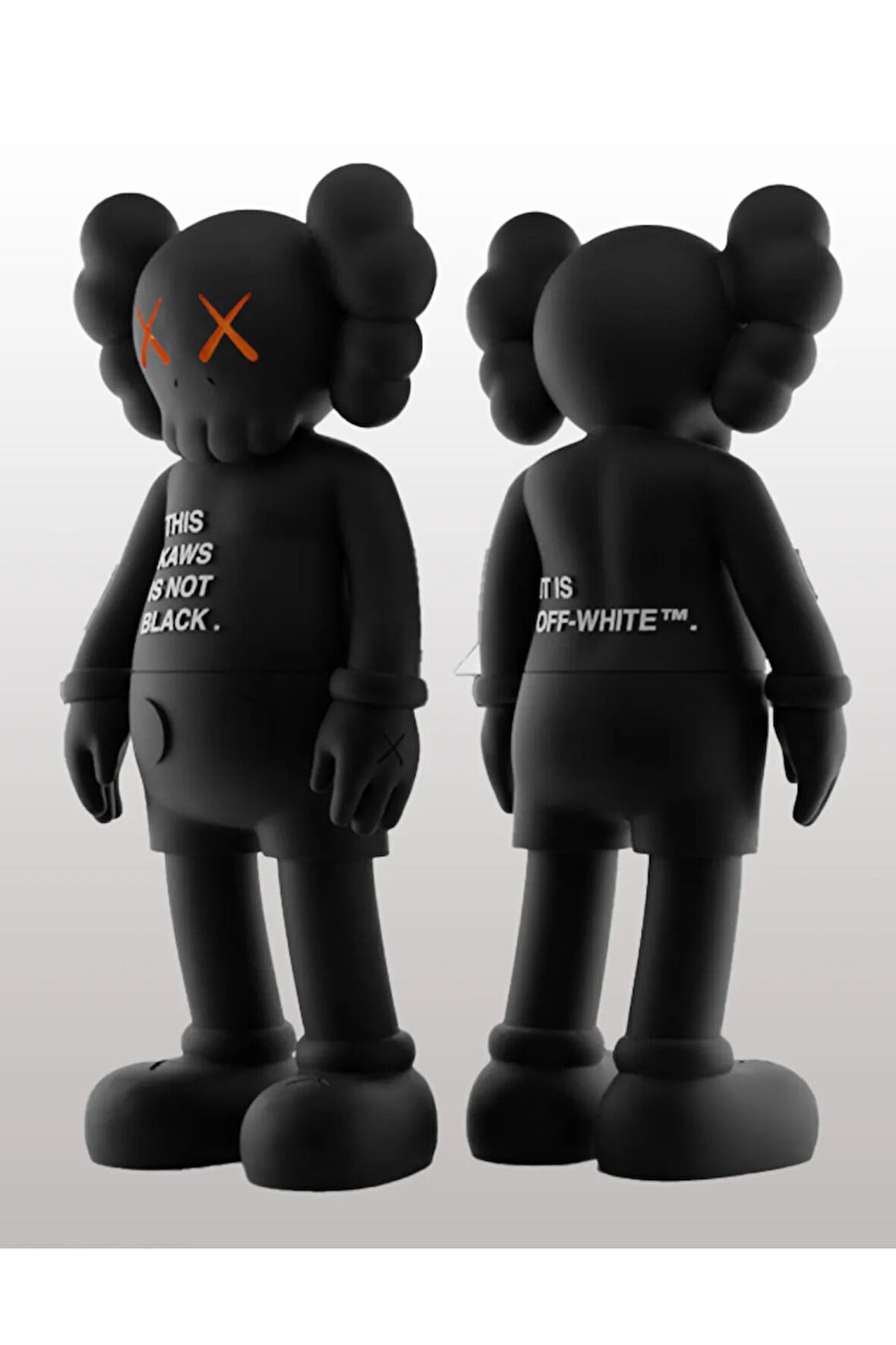 Siyah Kaws Companion Boyalı Figür Büyük Boy 20cm (2AD)