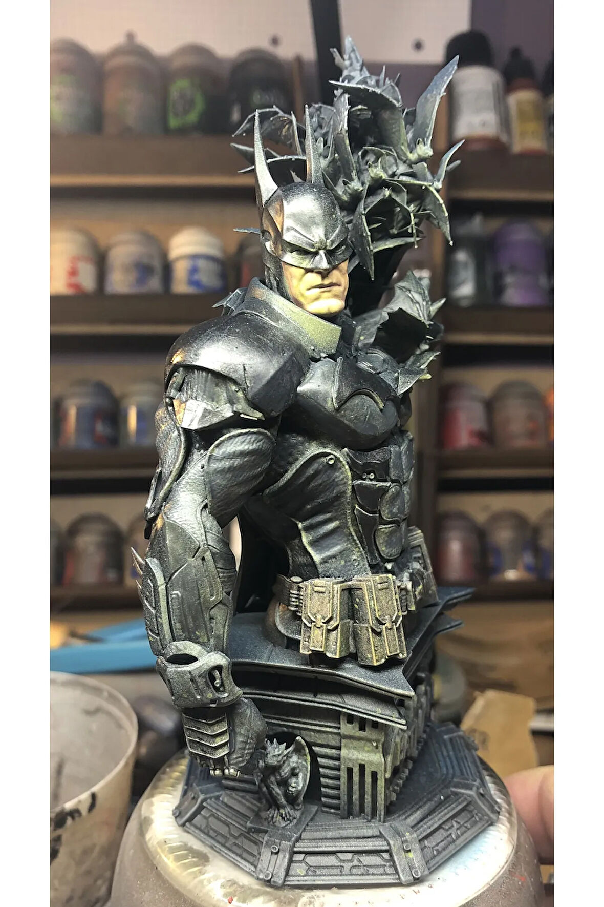 DC Batman Büst Batman Arkham Şövalyesi Büst 15CM
