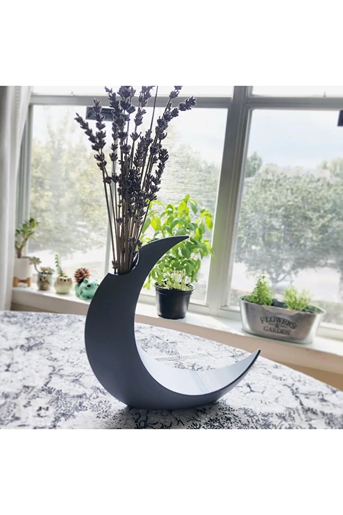 Minimalist Ay Vazo Minimalist Moon Vazo Dekoratif Ay Vazo Moon Vase Modern Ay Vazo 13CM