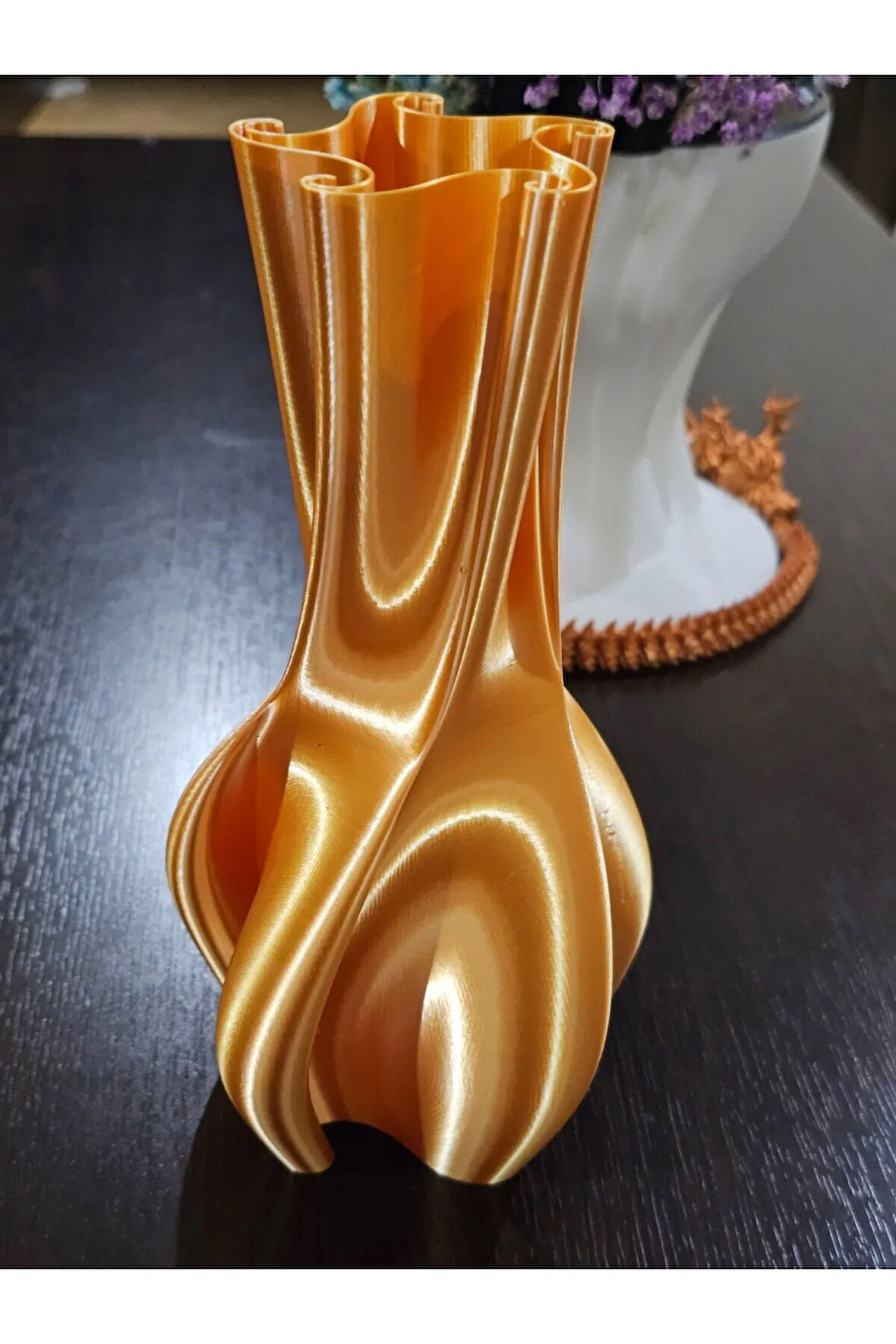 Spiral Dekoratif Modern Vazo 25 Cm