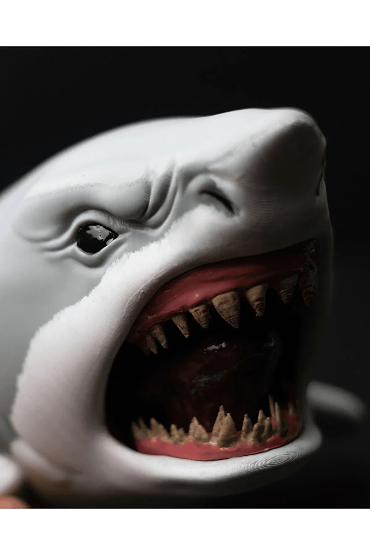 Köpekbalığı Kafası Kulaklık Standı Köpek Balığı Kulaklık Standı Shark Masaüstü Kulaklık Standı