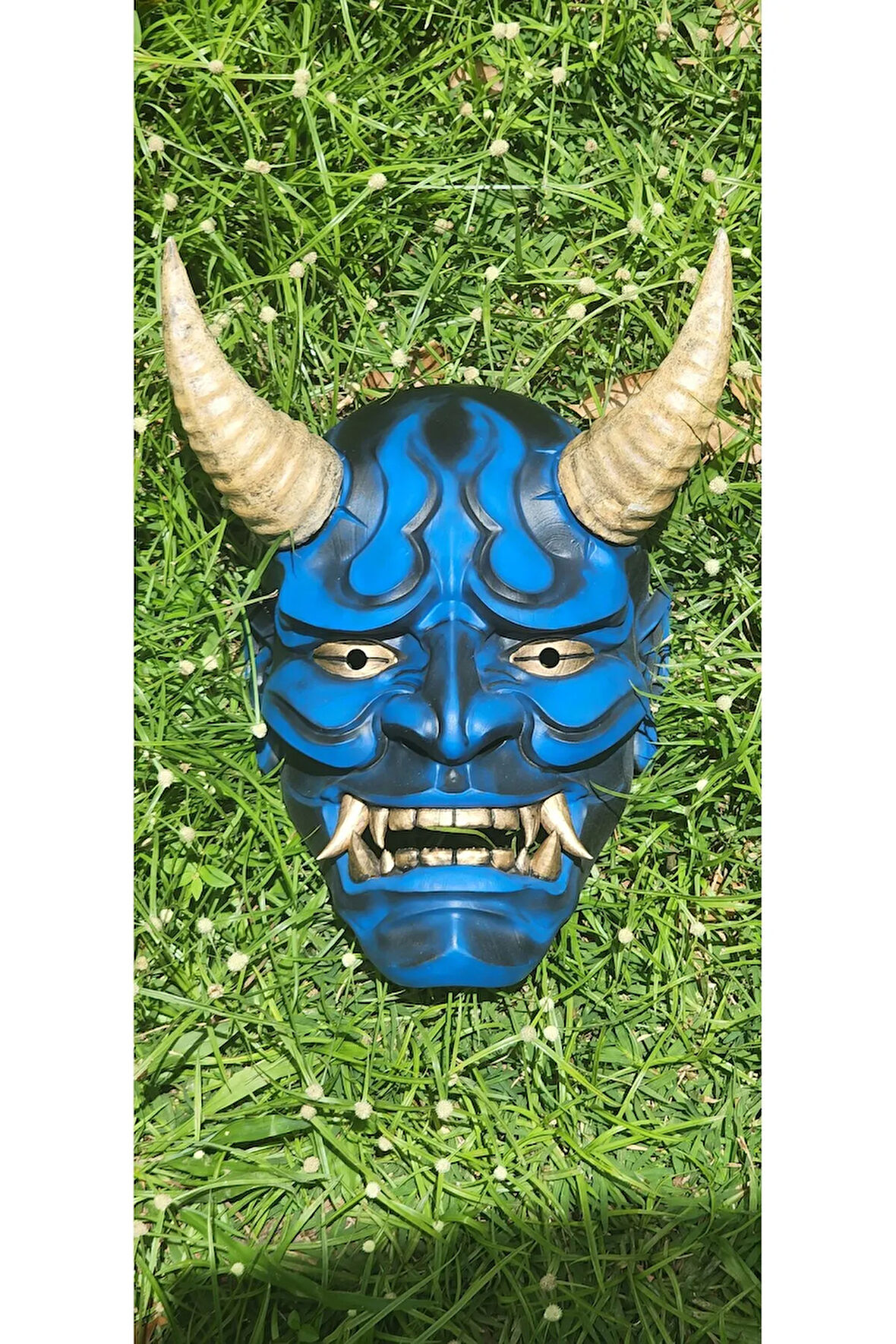 Cadılar Bayramı Geleneksel Japon Hannya Maskesi Oni Maskesi Samuray Maskesi Dev Boy Giyilebilir