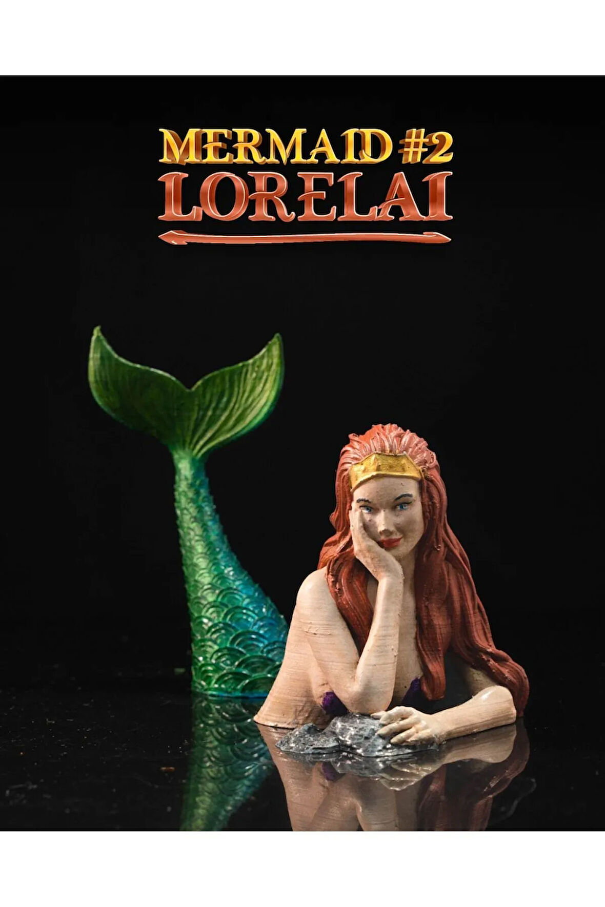 Disney Deniz kızı Lorelai Hareketli Oyuncak Mermaid Lorelai 23 CM Büyük Boy