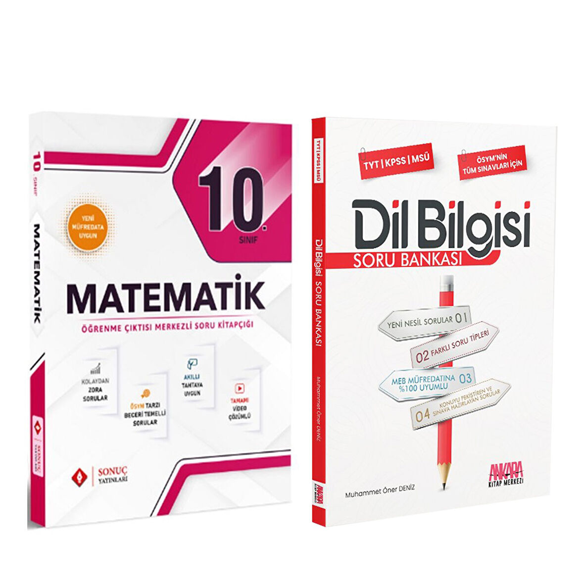 Sonuç Yayınları 10. Sınıf Matematik Modüler Set ve AKM Dil Bilgisi Soru Bankası Seti 2 Kitap