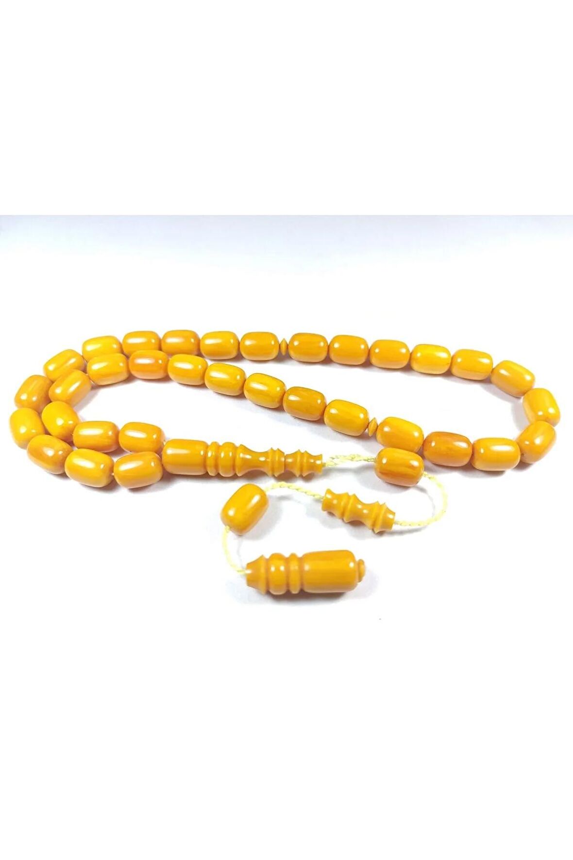 Emine Rişvani Usta Eseri Sikkeli Çift Zımpara Çift Cilalı Sıkma Kehribar Sertifikalı 4411