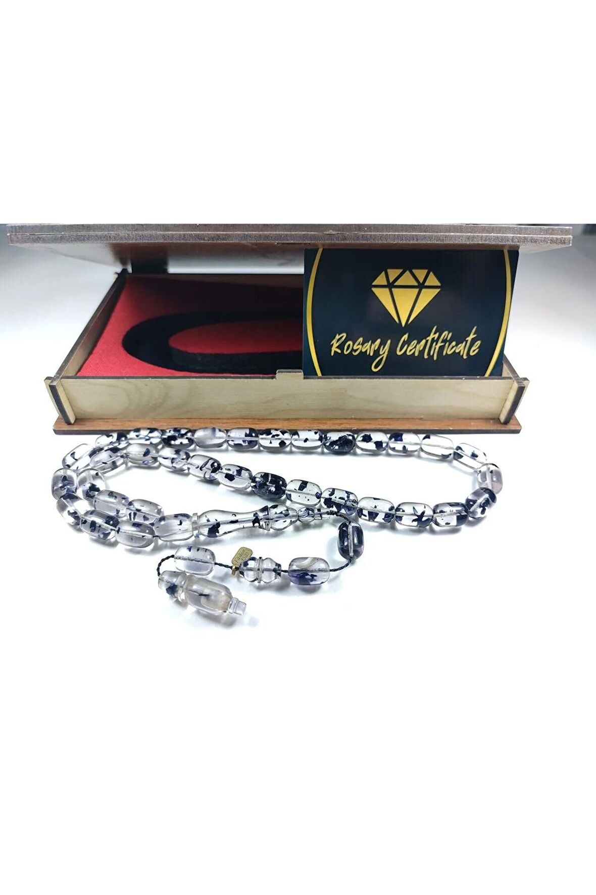 Furkan Gül Usta Eseri İmzalı Gömme Kutulu Diamond Shine Ateş-i Kehribar Sertifikalı 4402