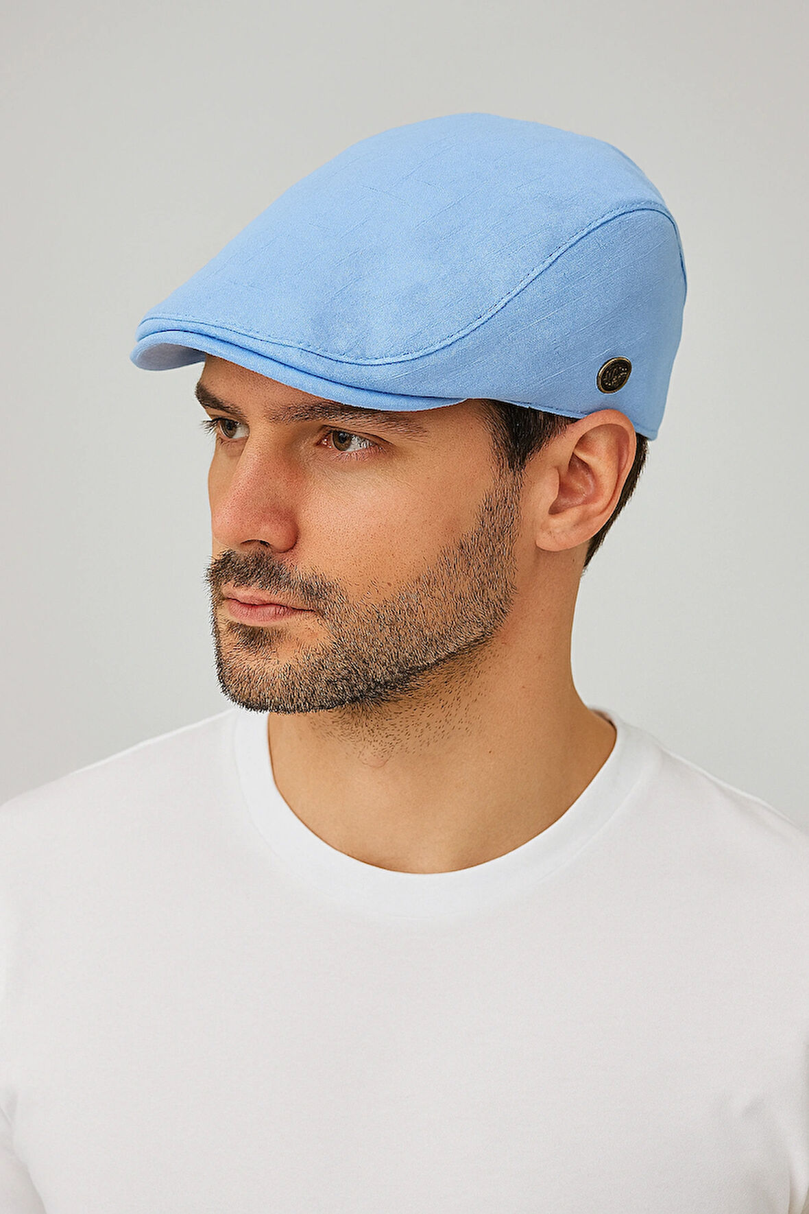 Yazlık Keten London Kasket Spor Kasket Şapka