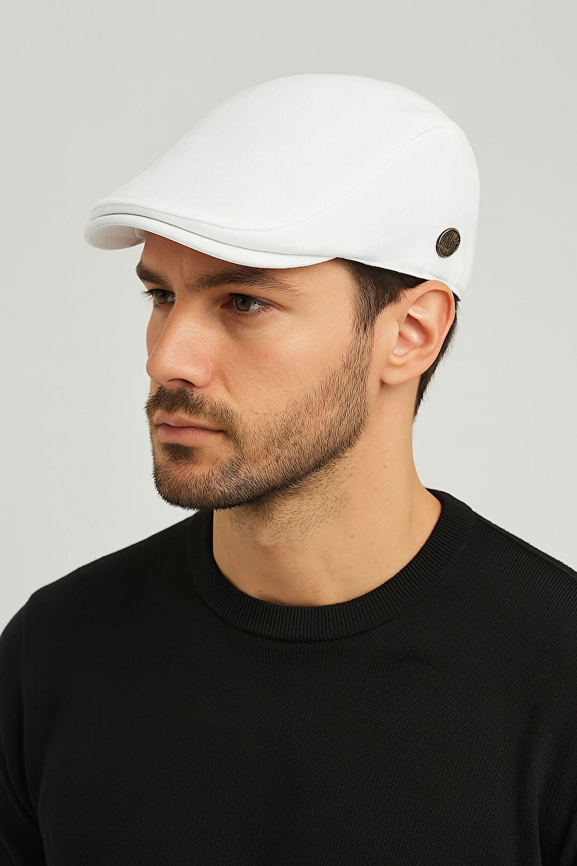 Yazlık Keten London Kasket Spor Kasket Şapka