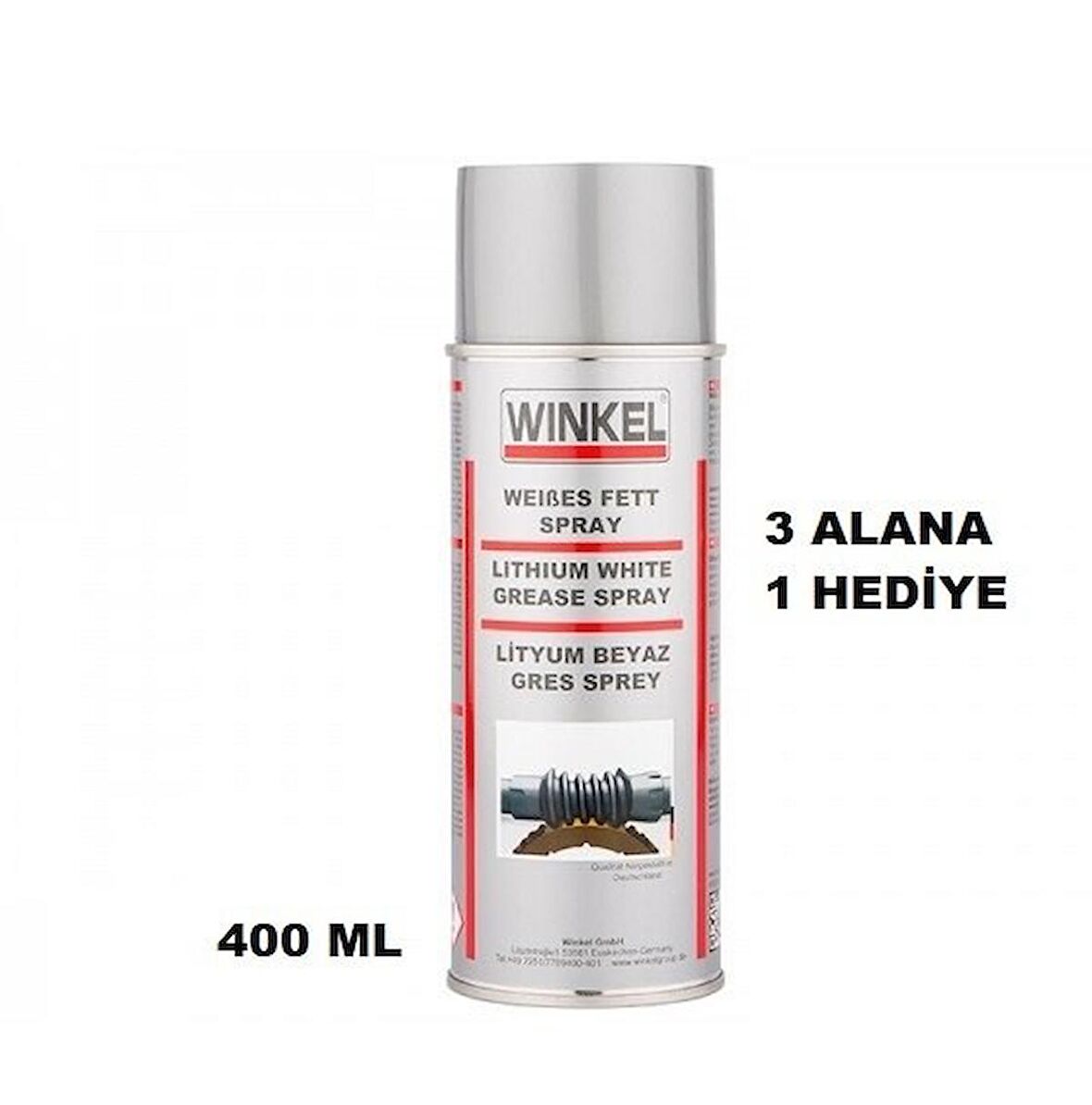 Winkel Lityum Beyaz Gres Sprey 400 ml