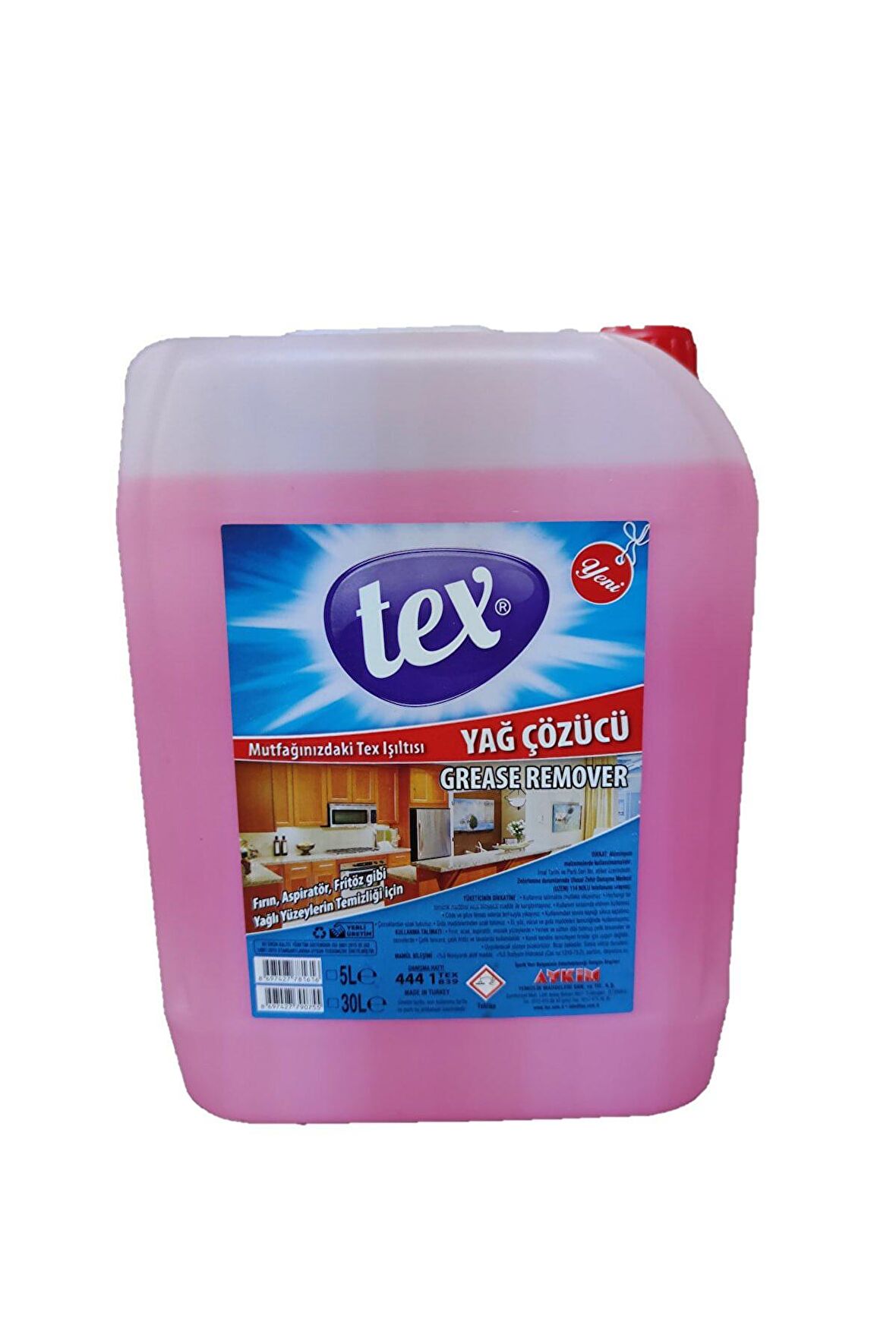 Tex Grease Remover 5 lt Yağ Çözücü Sıvı