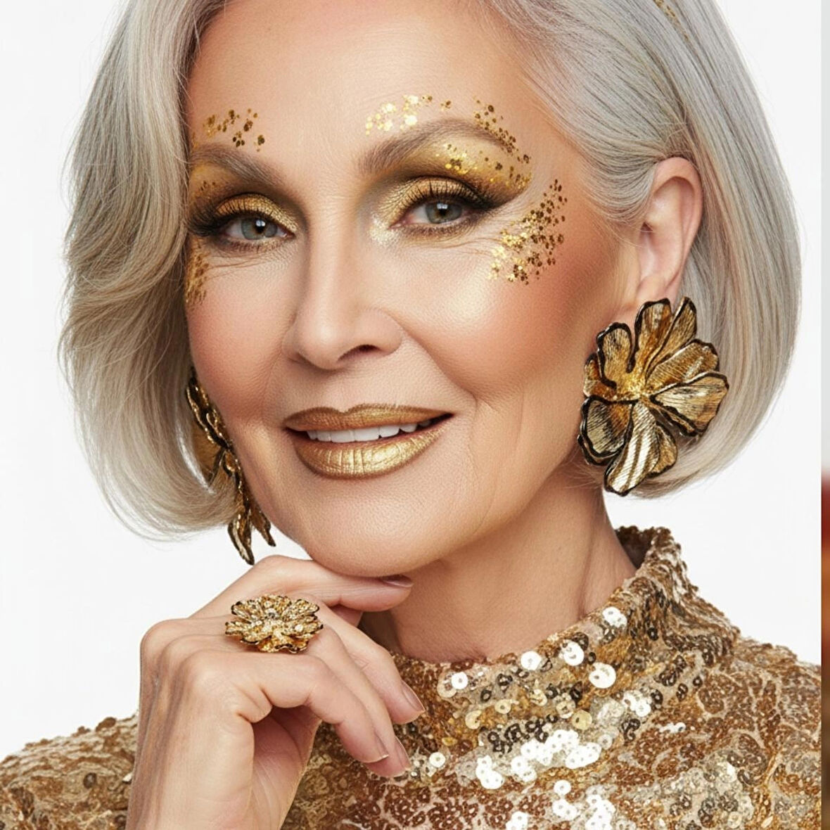 Büyük Çiçek Küpe