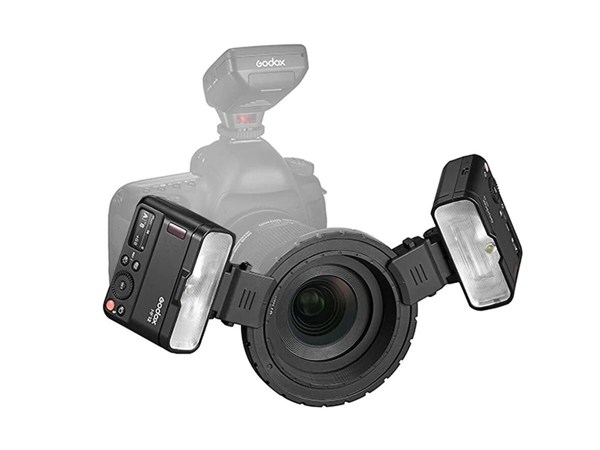 Godox MF12 Makro Flaş ikili Set + XPRO-N TTL Nikon Tetikleyici