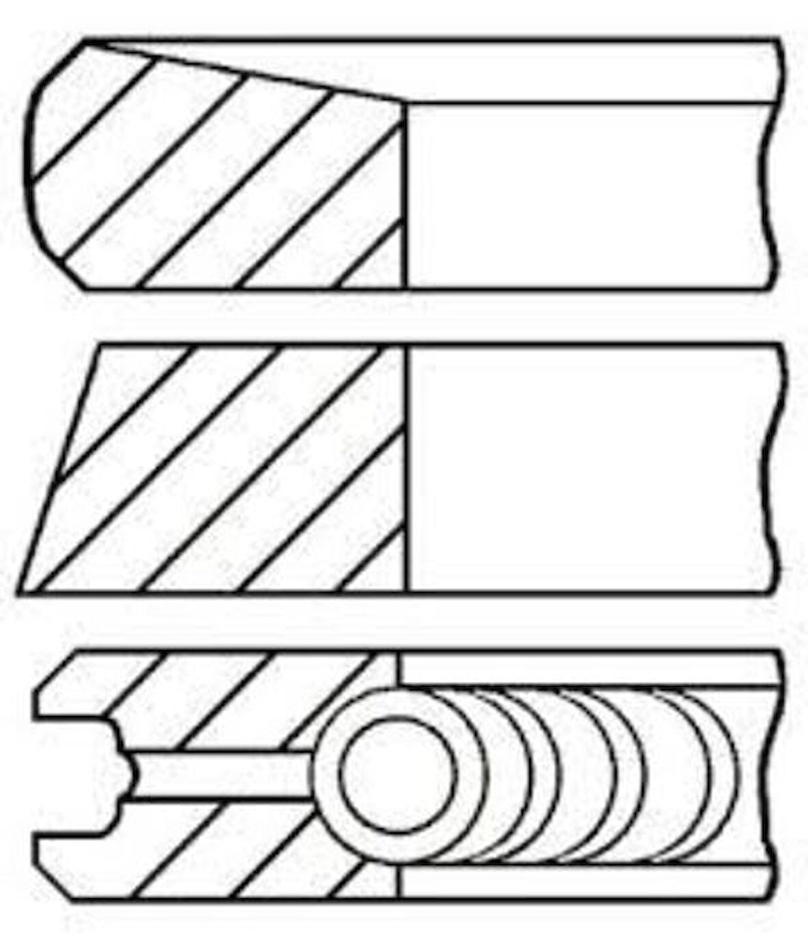 Goetze 08-443108-00 Segman 0.60mm Ford C-Max Mondeo 5008-508-C4-C8 2.0 Ecoblue-HDI-TDCI 14- DS7Q9148