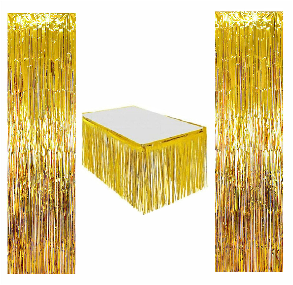 Gold Masa Eteği, 2 adet Gold Arka Fon