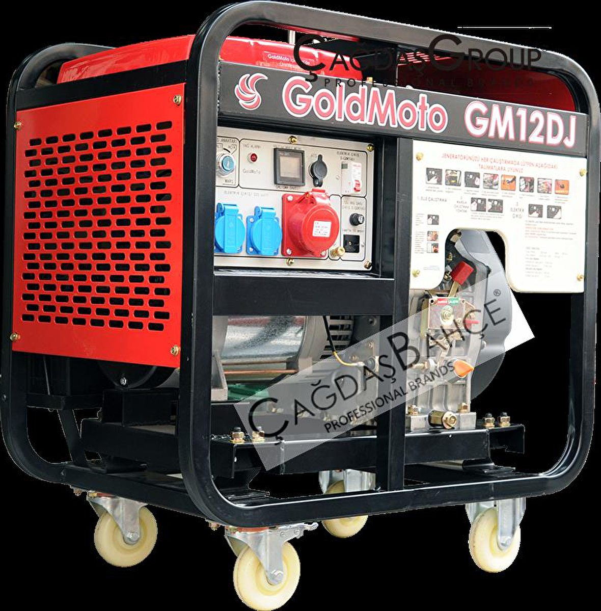 GoldMoto GM12TDJ Dizel Marşlı Jeneratör 10 KW Trifaze