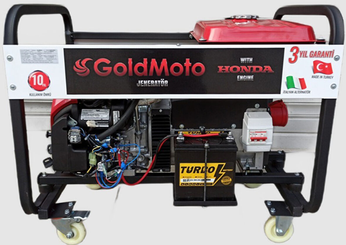 GoldMoto GM16TBJH Benzinli Jeneratör 14kVA Trifaze Marşlı