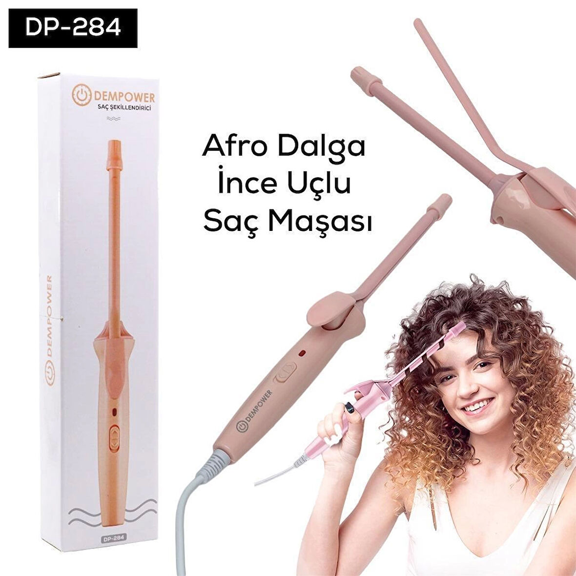 Afro Dalga İnce Uçlu Saç Maşası