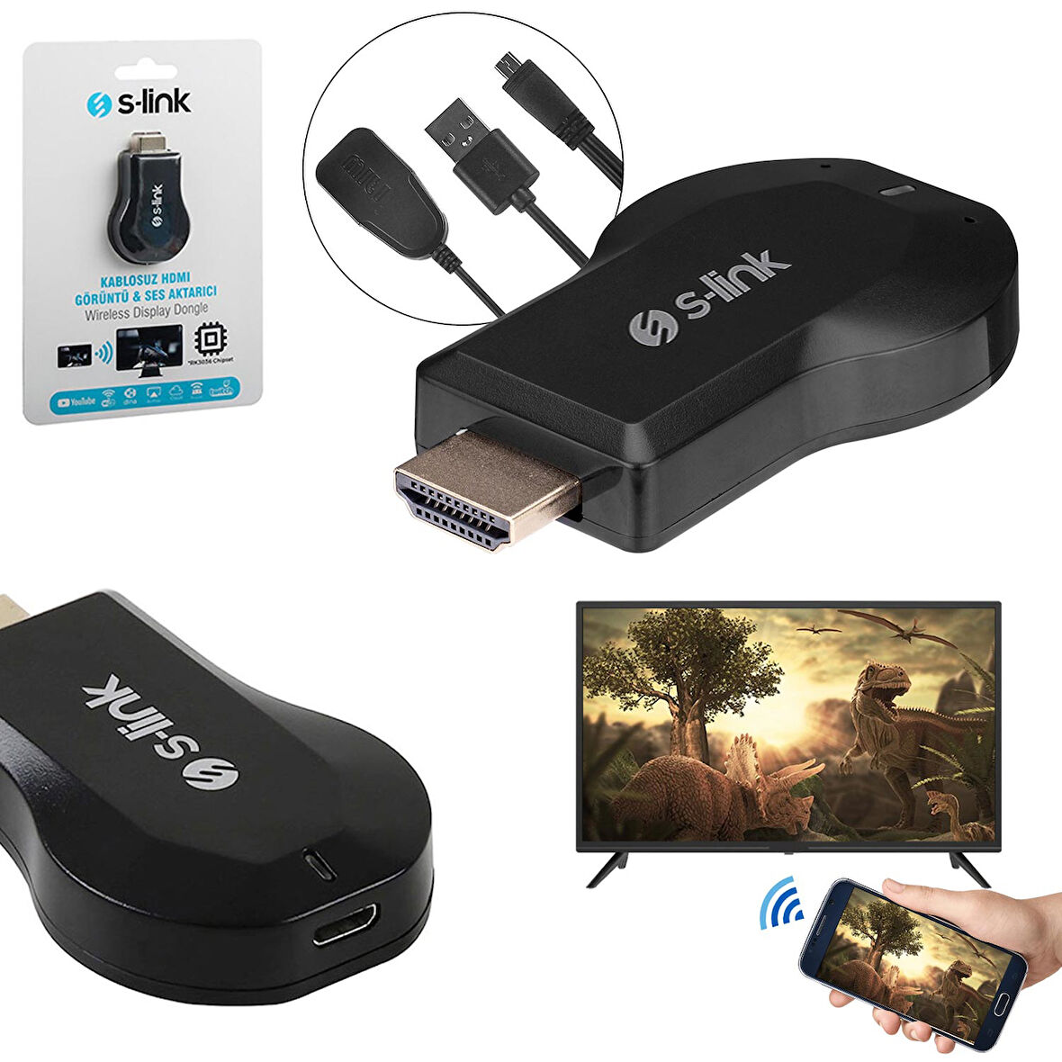 SL-WH25 Hdmi Kablosuz Dongle Tv Görüntü Aktarıcı İos Android