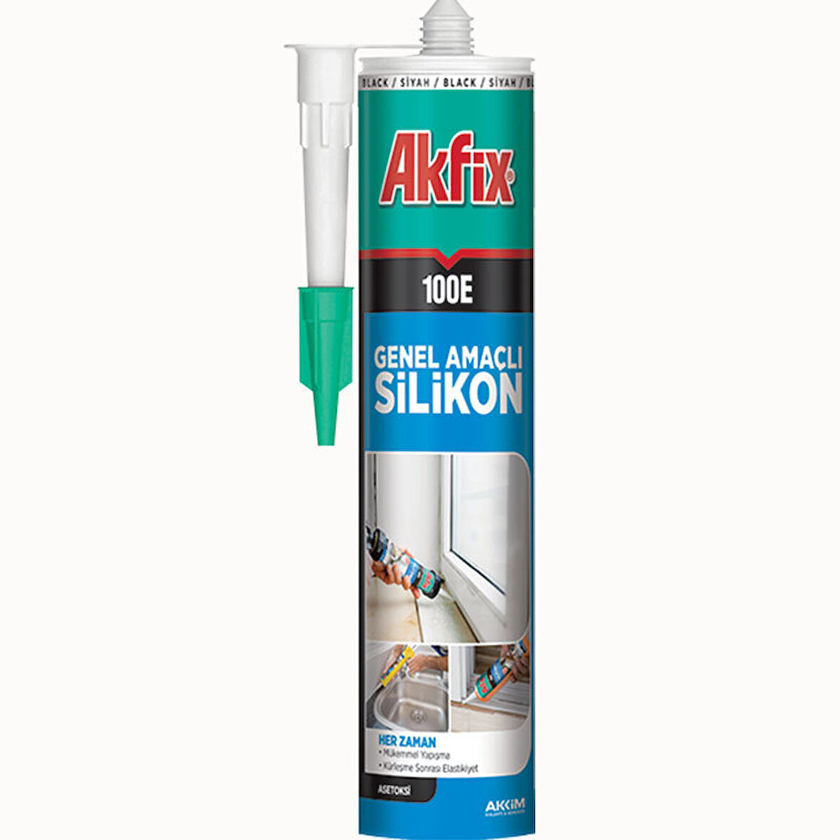 Silikon Genel Amaçlı 100E / 280ml Şeffaf