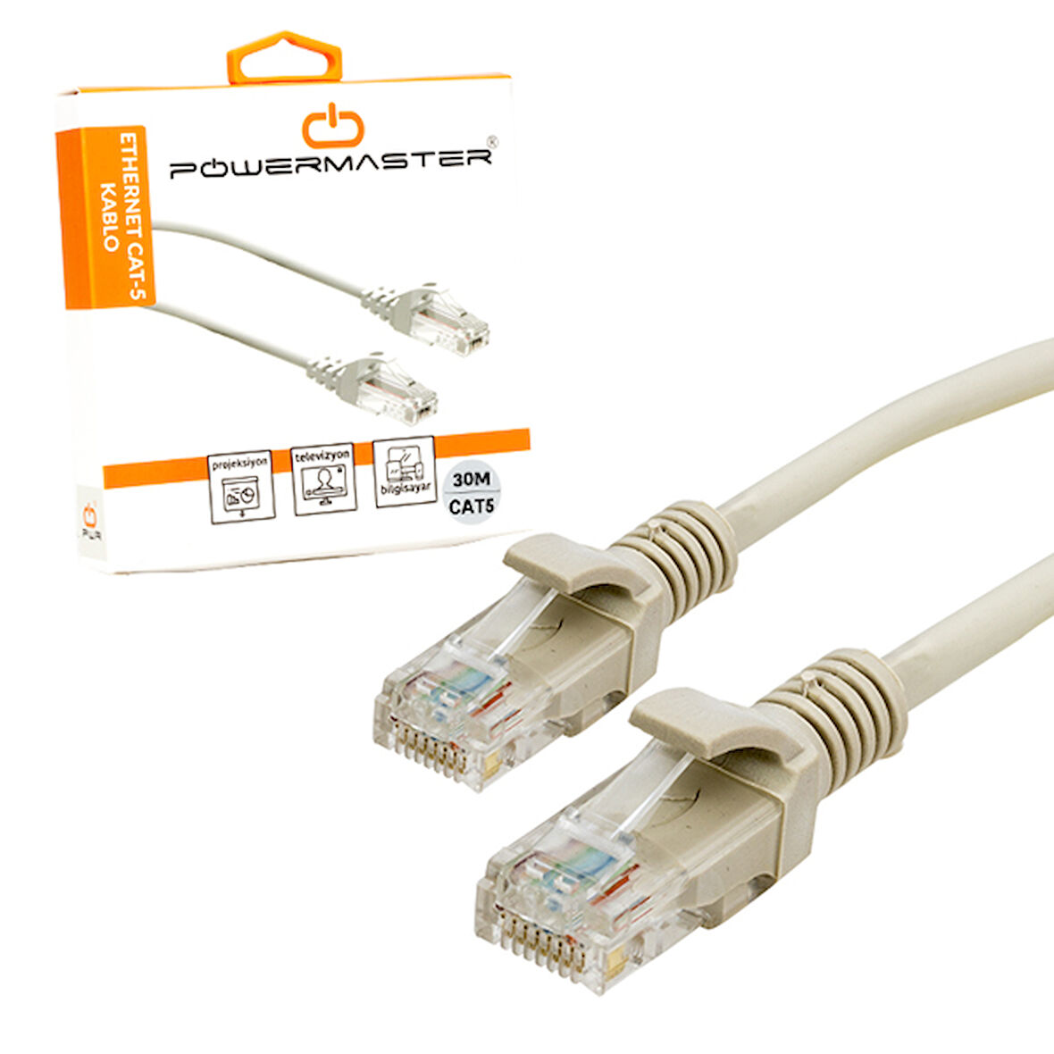 CAT5 30 METRE RJ45 PATCH NETWORK ETHERNET İNTERNET KABLOSU