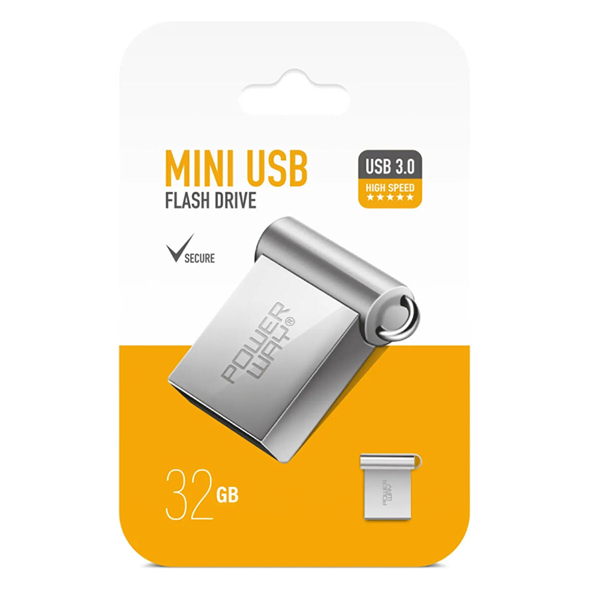 32 GB USB 3.0 METAL MINI FLASH BELLEK