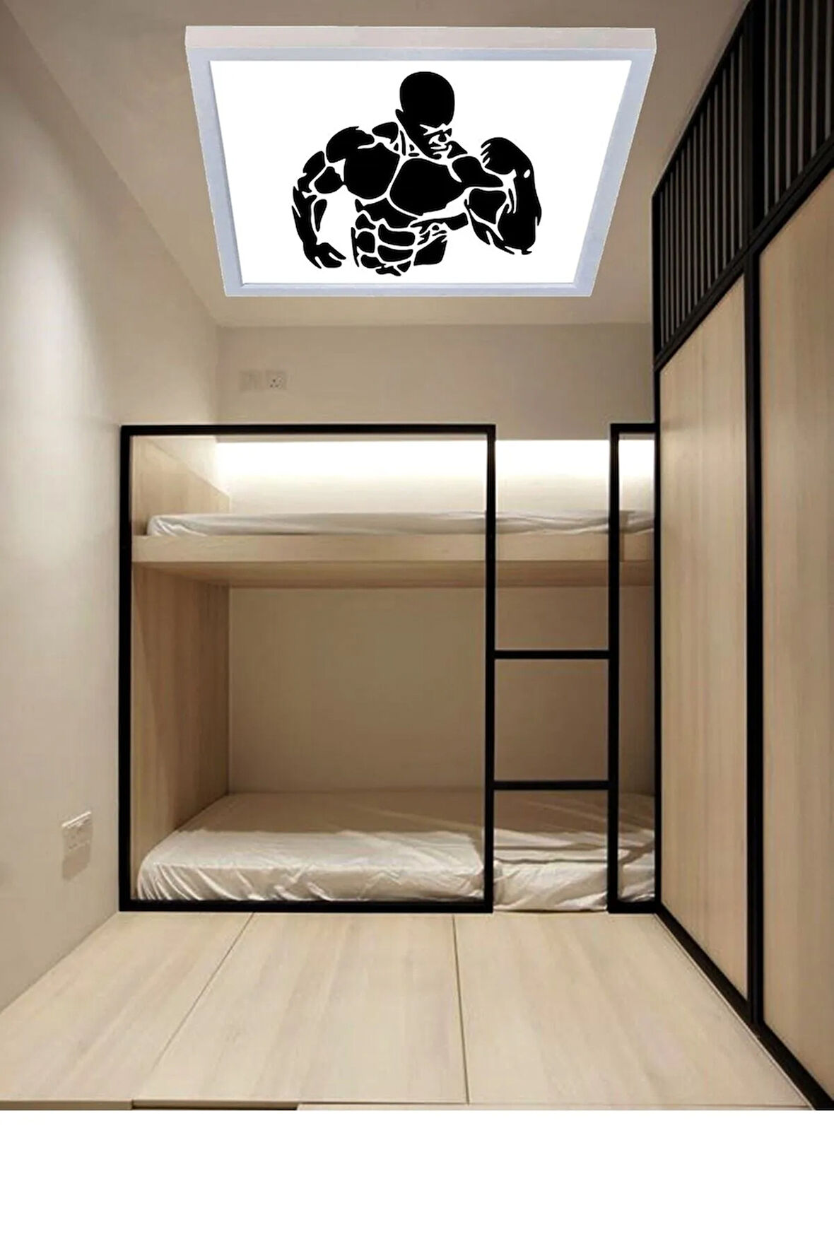 Bodyguard Tasarım Ledli Avize- Spor Avize Model-60w-60x60-trend Aydınlatma