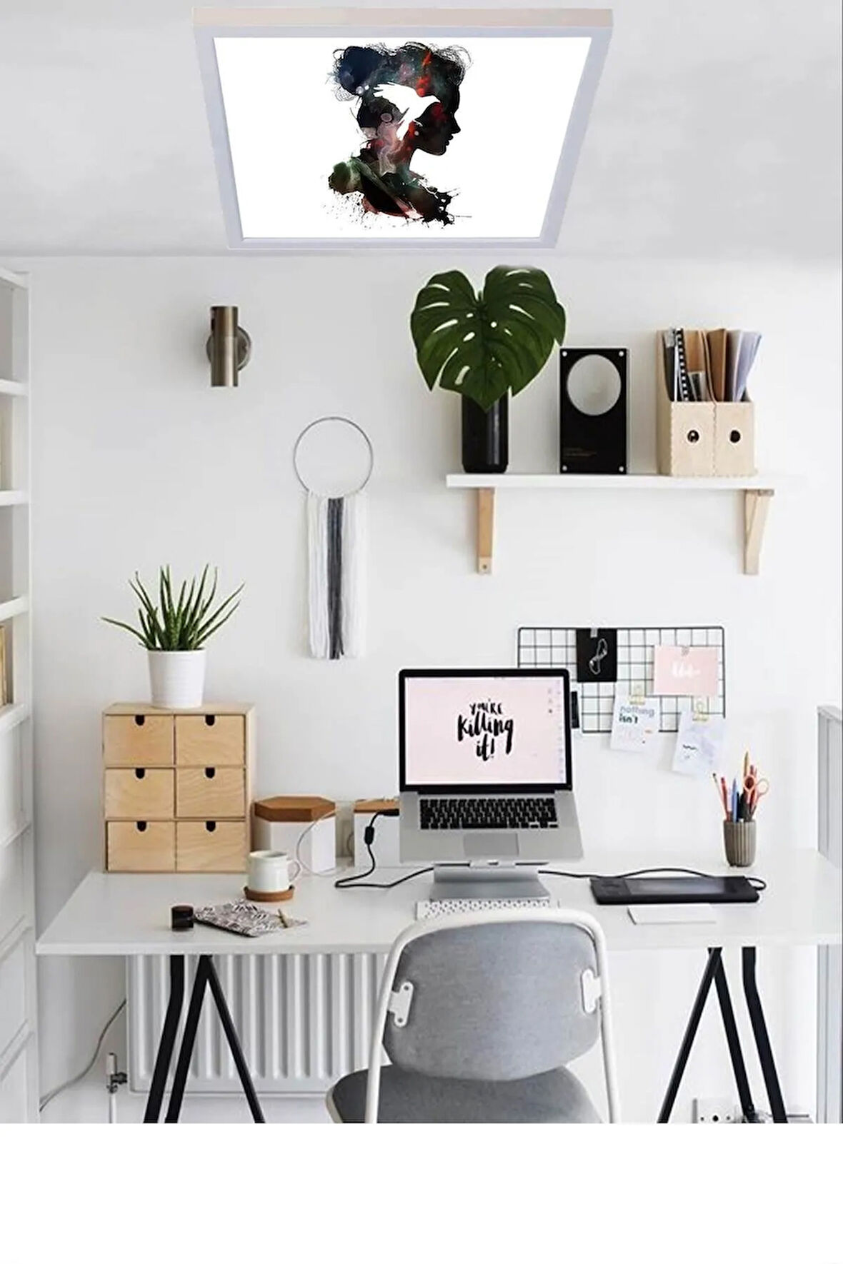 Özgür Kız Led Tasarım-60w Led Tavan Aydınlatmalambası 60x60 -modern Avize