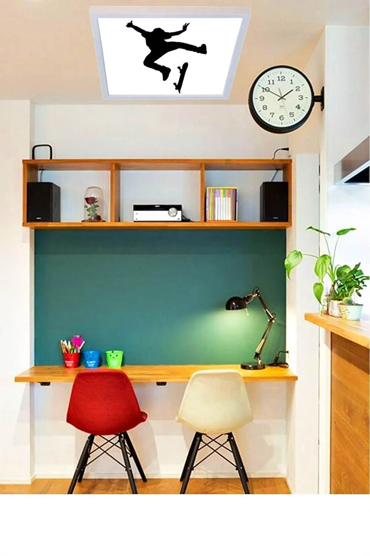 Kaykaycı Yeni Nesil Genç Led Aydınlatma-60w Büyük Tasarım Avize- 60x60 -beyaz Işık