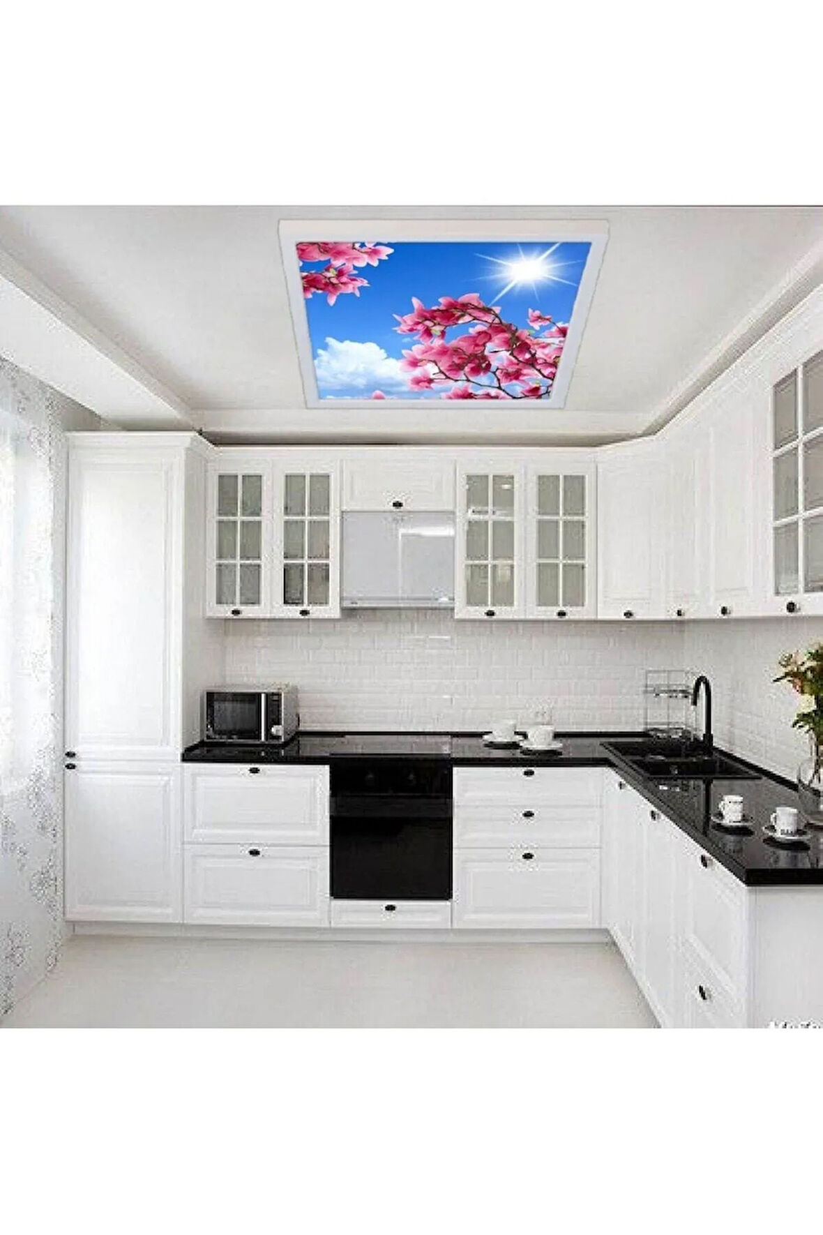 Mutfak Avize 60watt-60x60 Kare Led Avize -mutfak Tasarım Aydınlatma-tavana Yapışık-kolay Montaj